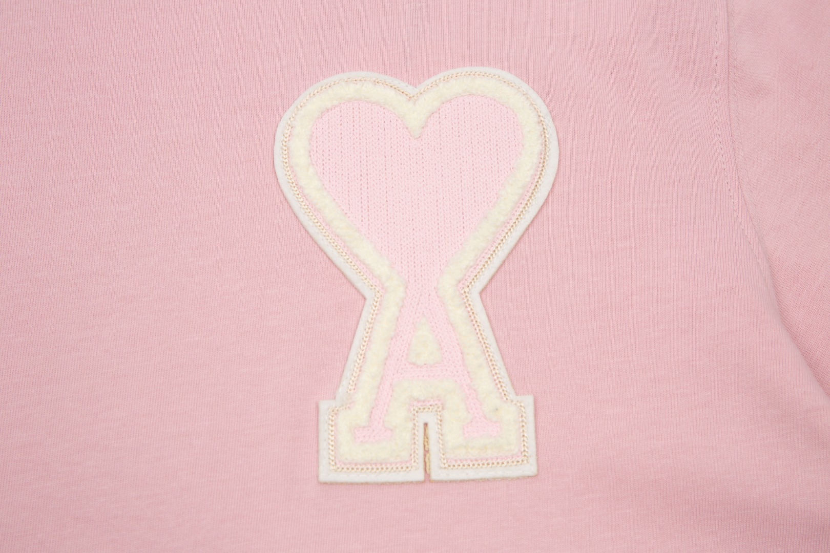 春夏アメアパ ロンtスーパーコピー Tシャツ 純綿 刺繡 人気トップス シンプル ファッション ピンク_4