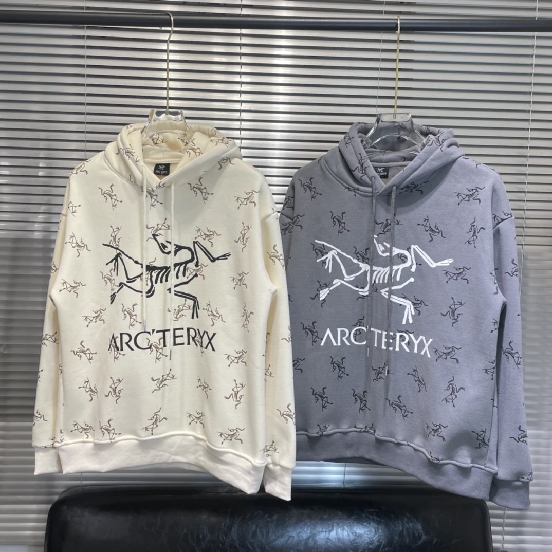 数量限定爆買いアークテリクスインナーコピー 純綿 フード付き 青春パーカー 人気 厚い フワフワ 2色可選_1