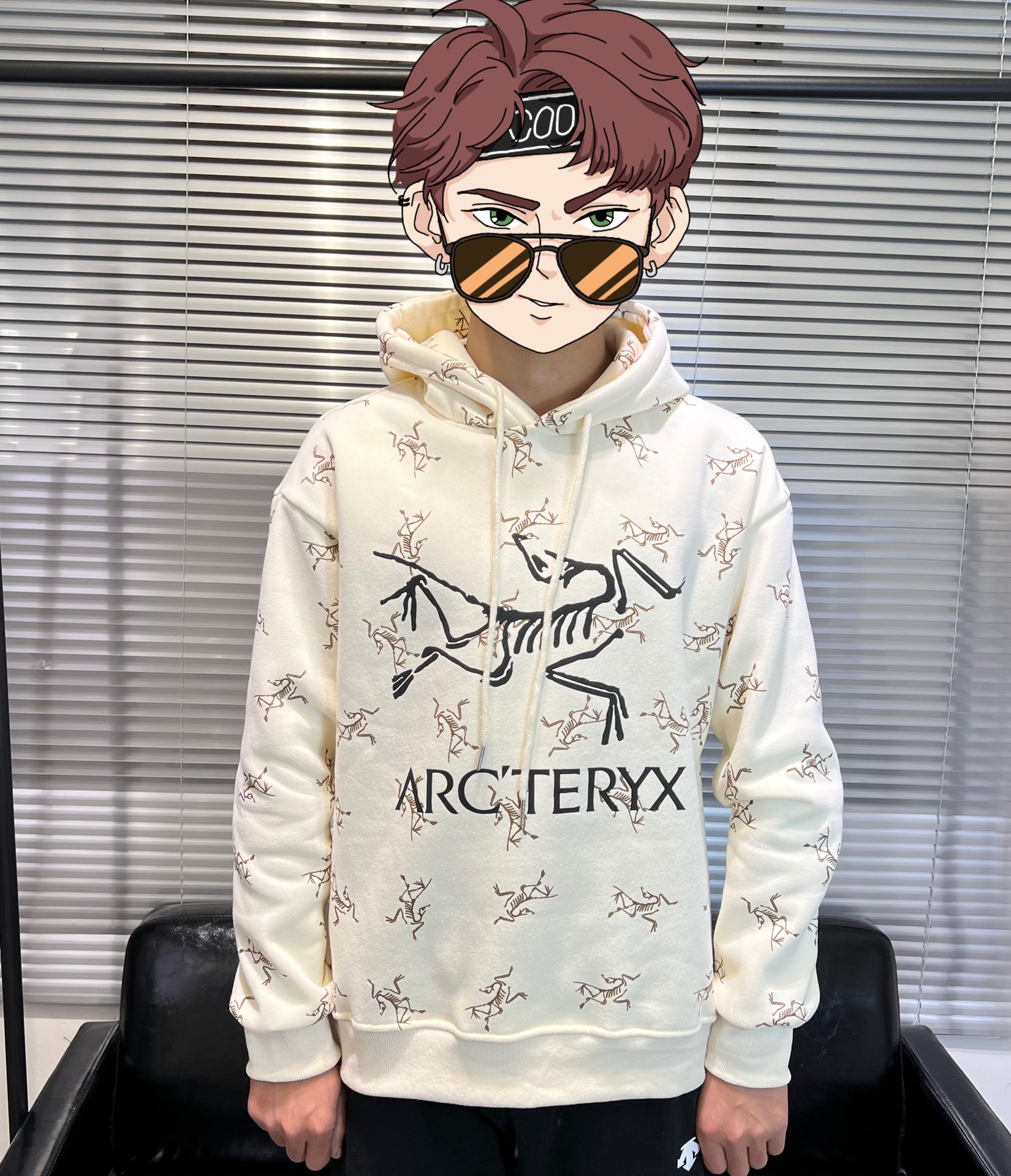 数量限定爆買いアークテリクスインナーコピー 純綿 フード付き 青春パーカー 人気 厚い フワフワ 2色可選_6