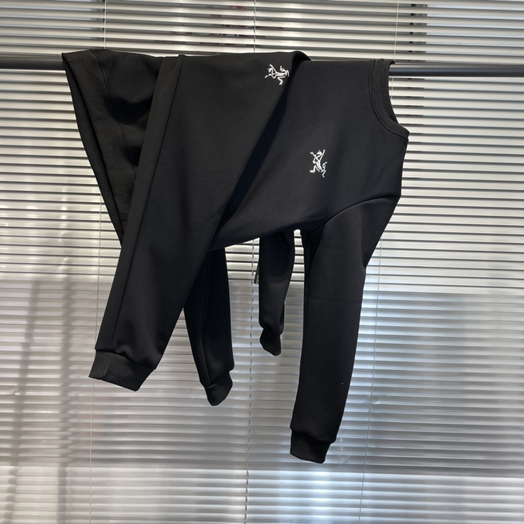 爆買い大得価アークテリクス上着ｎ級品 運動セット 暖かい 防寒 大きいサイズ 男女兼用 ブラック_3