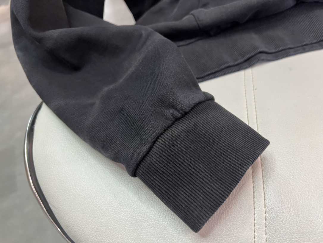 高級品通販フィアオブゴッド コーデ激安通販 シンプル 純綿パーカー ファッション 男女兼用 ブラック_4