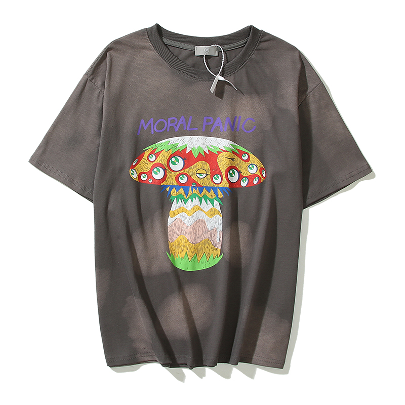 セントマイケル定番人気物スーパーコピー半袖Tシャツコットングレー柔らかい高級花柄_1