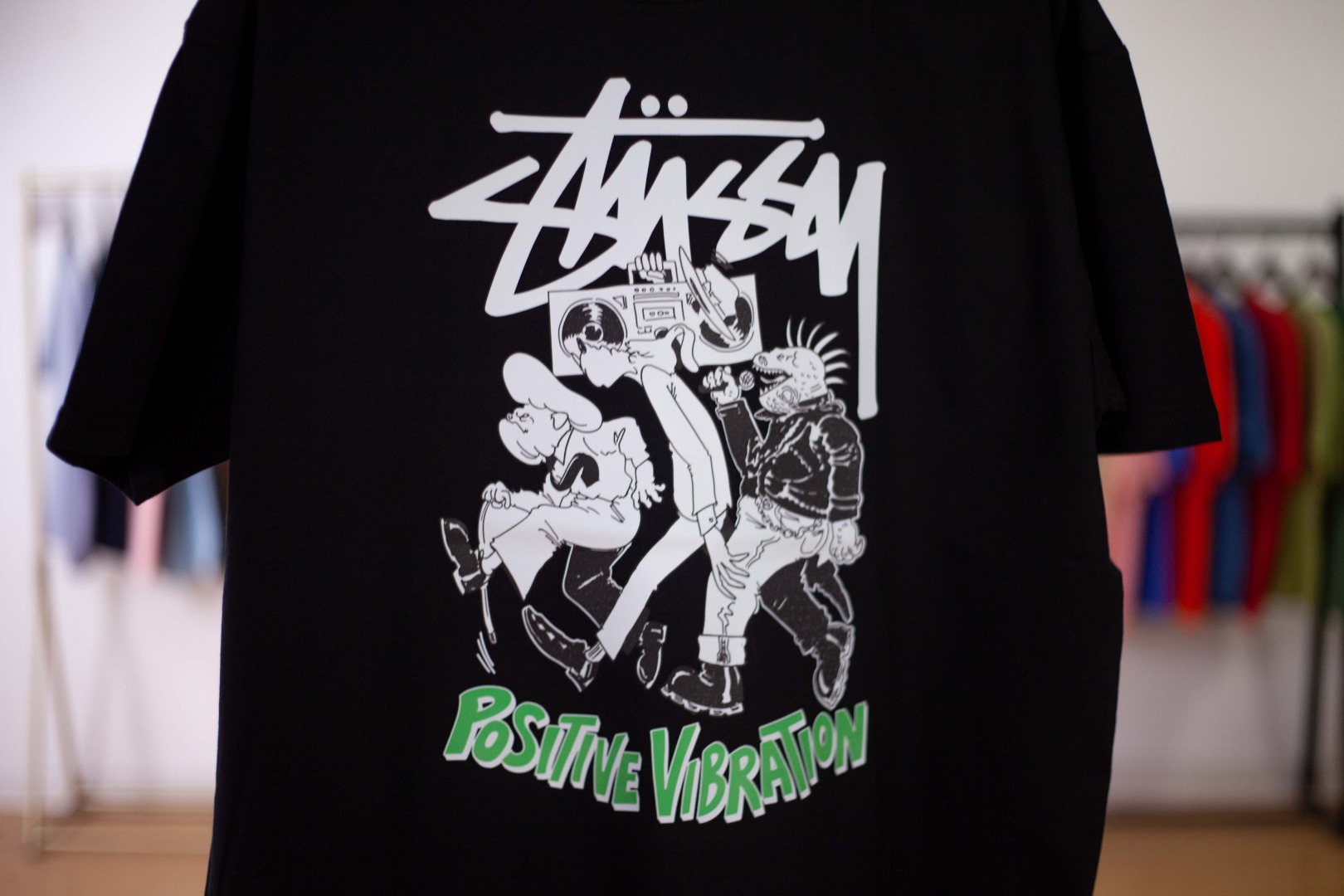 新作ステューシーtシャツ値段ｎ級品 短袖T トップス 純綿 柔らかい 漫画プリント 3色可選_9