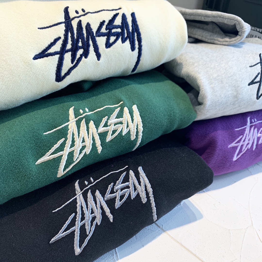 人気販売！ステューシーパーカーグレーｎ級品 おしゃれ  純綿 トップス ゆったり 刺繡 柔らかい 6色可選_8