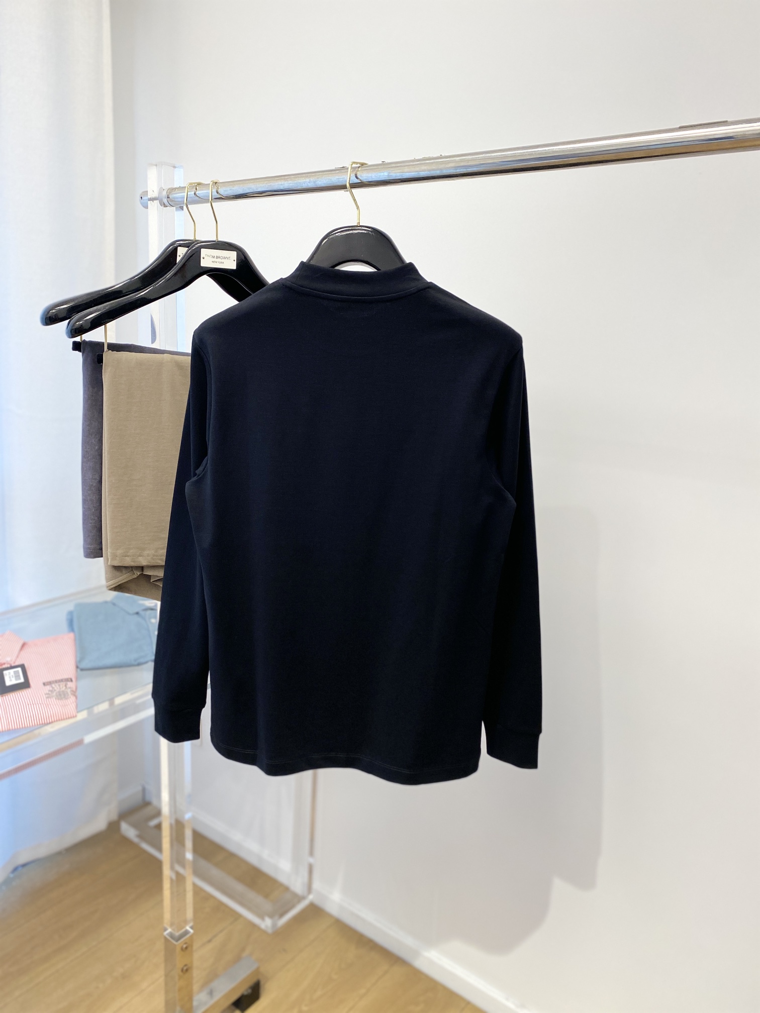 デサントtシャツスーパーコピー シンプル 柔らかい 長袖 トップス 純綿 3色可選 ブラック_2