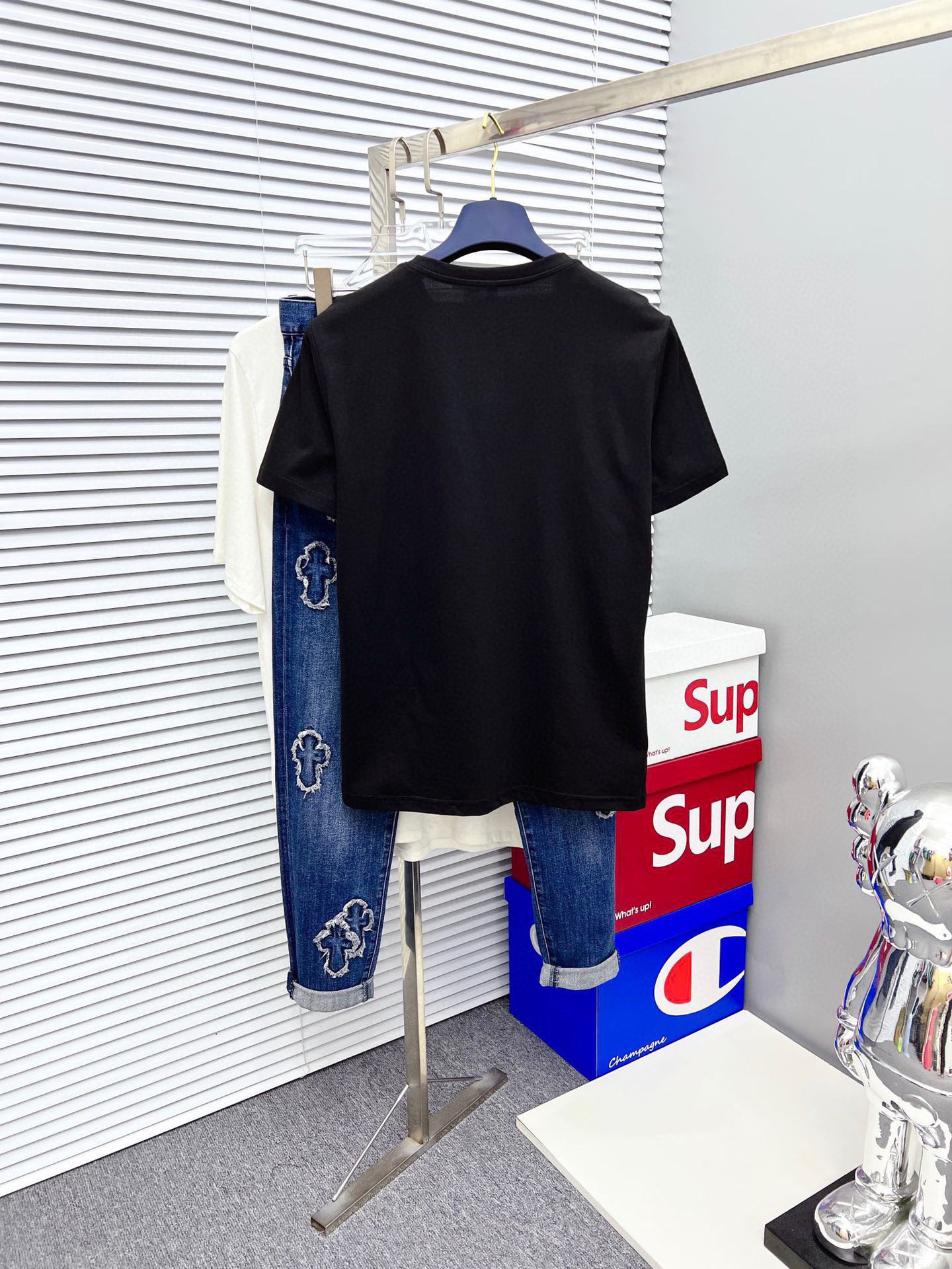 ケンゾー激安通販スーパーコピー半袖Tシャツコットンブラック柔らかい高級花柄メンズ_6