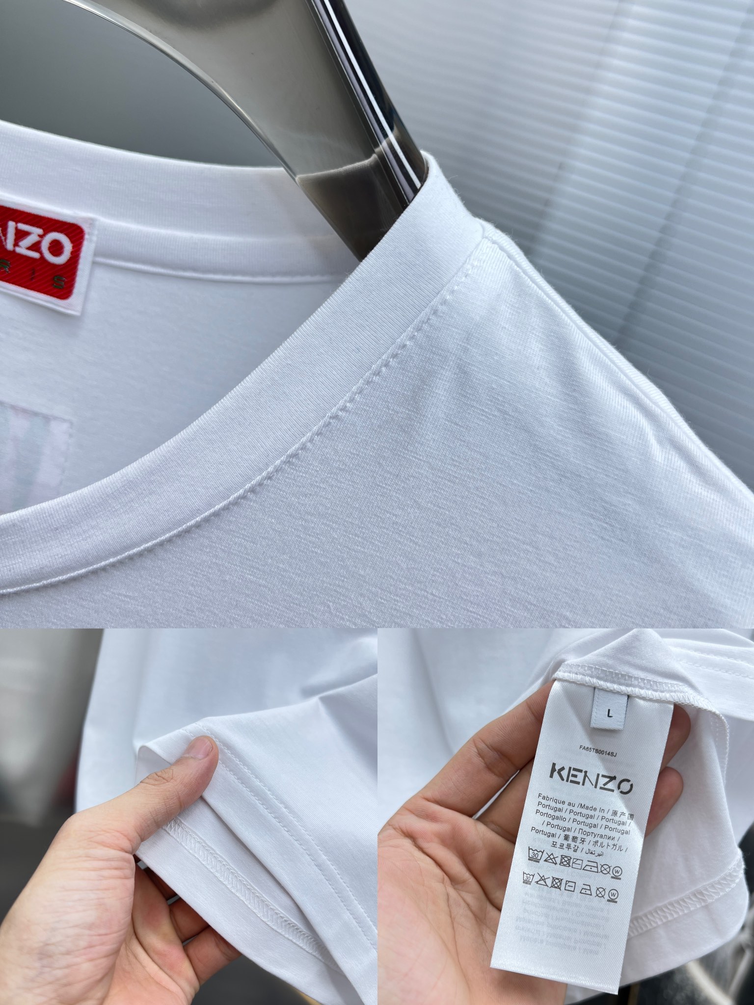 ケンゾー2024新作スーパーコピー半袖Tシャツコットンホワイト柔らかい高級花柄_5