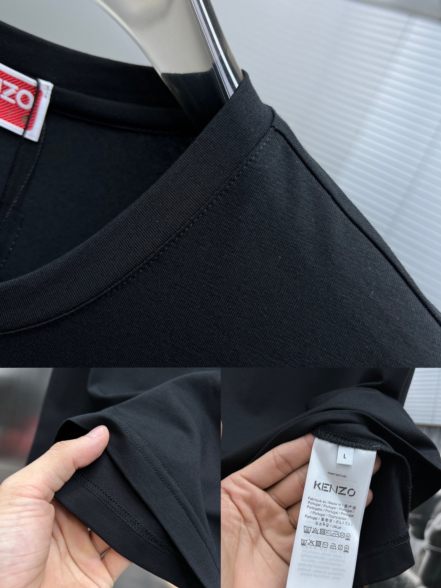 ケンゾーKENZO限定スーパーコピー半袖Tシャツコットンブラック柔らかい高級花柄_7