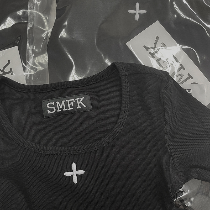 smfkシャツ偽物 人気トップス カジュアルTシャツ 人気新作 セクシー 品質保証 レディース ブラック_3
