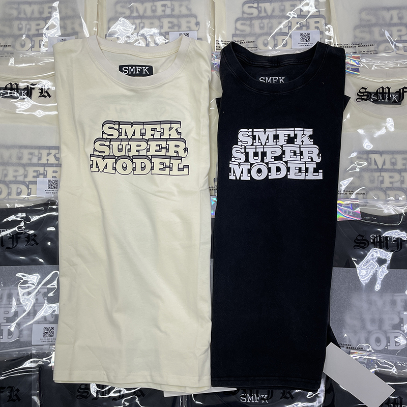 smfkコピー 短袖トップス 人気新品 カジュアルTシャツ 品質保証 ファッション 2色可選 ブラック_1