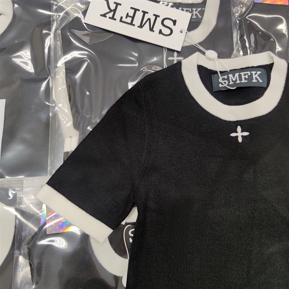 smfk通販スーパーコピー 短袖トップス 人気品 カジュアルTシャツ 品質保証 ファッション ブラック_3