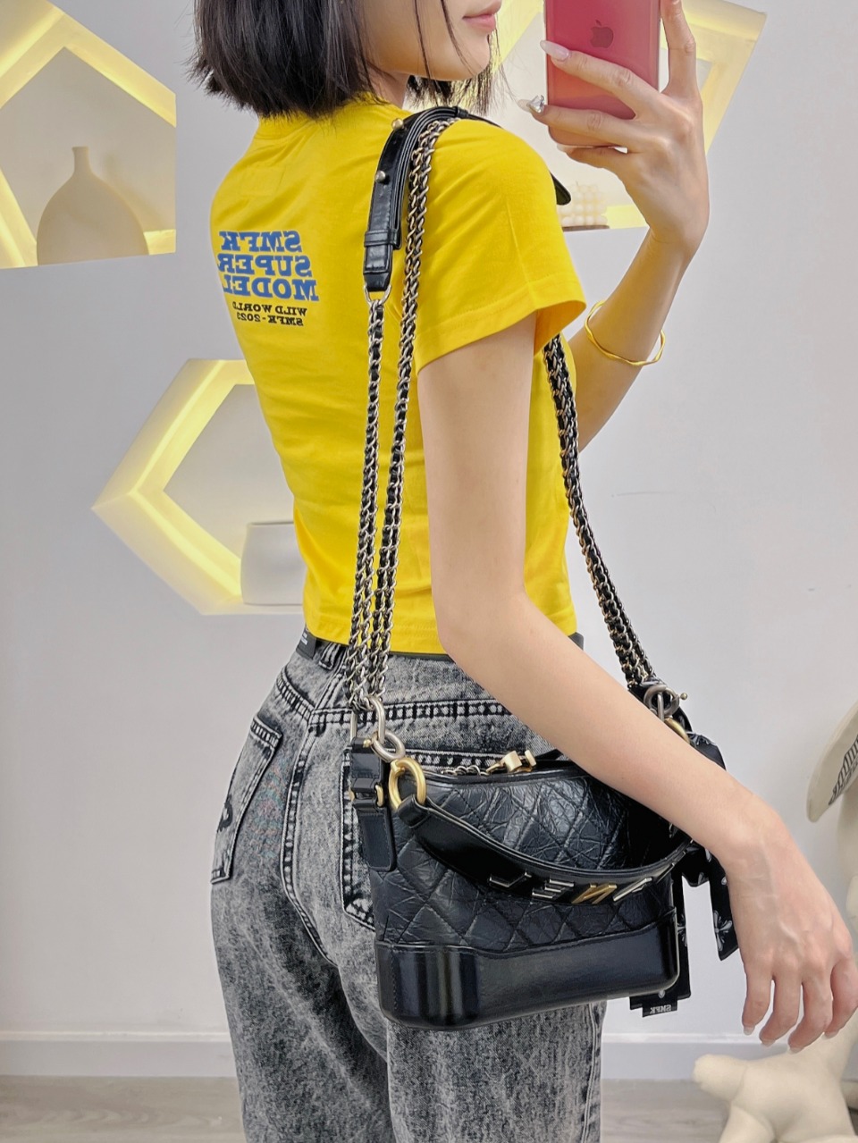 smfk ブランド偽物 デニムジーンズ 人気品 カジュアルパンツ ラッパズボン ファッション ブラック_6