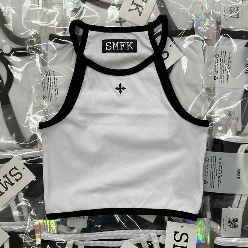 SMFK tシャツヤーン 専門店スーパーコピー 無袖トップス チョッキ ジレー カジュアル ホワイト_2