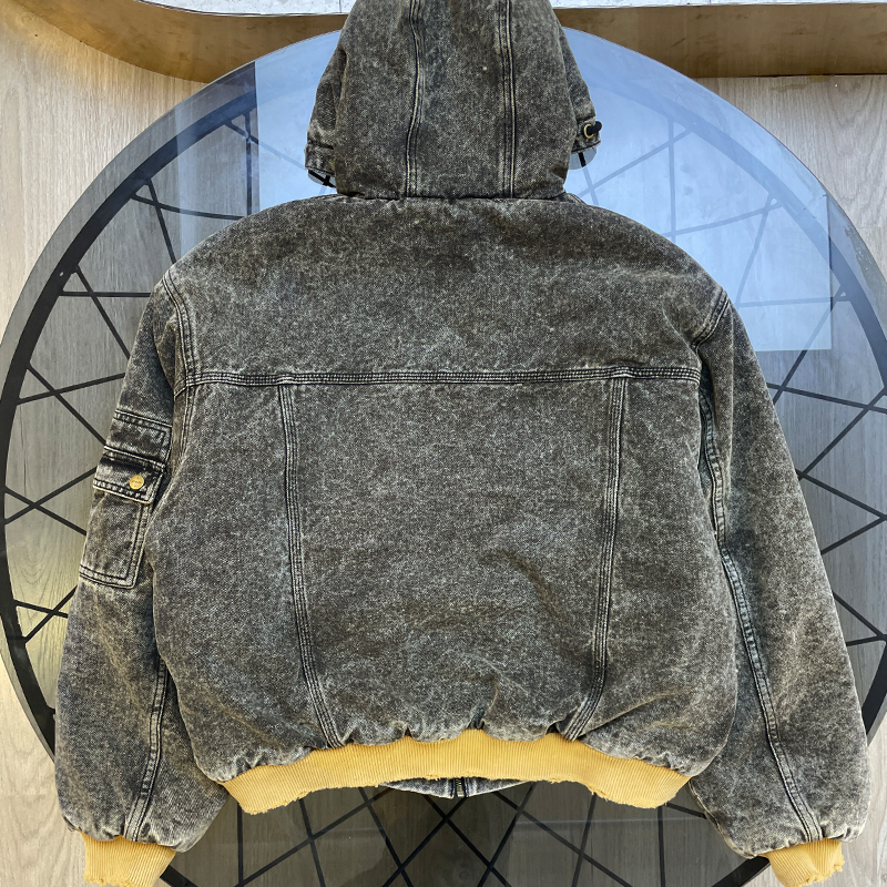 HOT100%新品smfk アウター偽物 防寒着 デート 通勤 通学 デニム 暖かい アウター グレイ_2