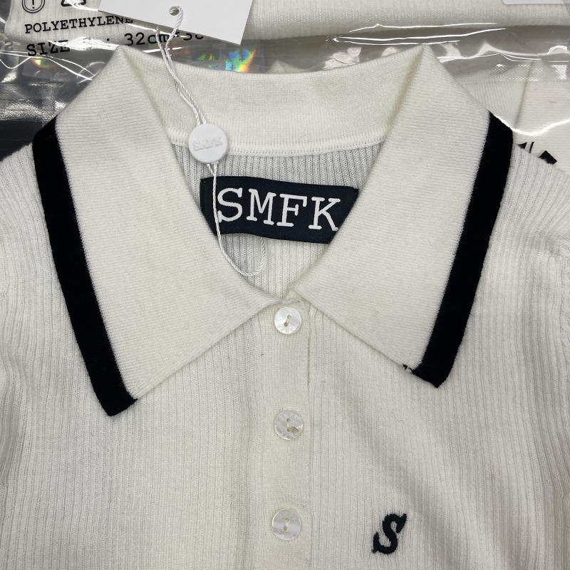SMFK セーター無地ｎ級品人気 ショットトップス 暖かい 新品 シンプル レディース ホワイト_4
