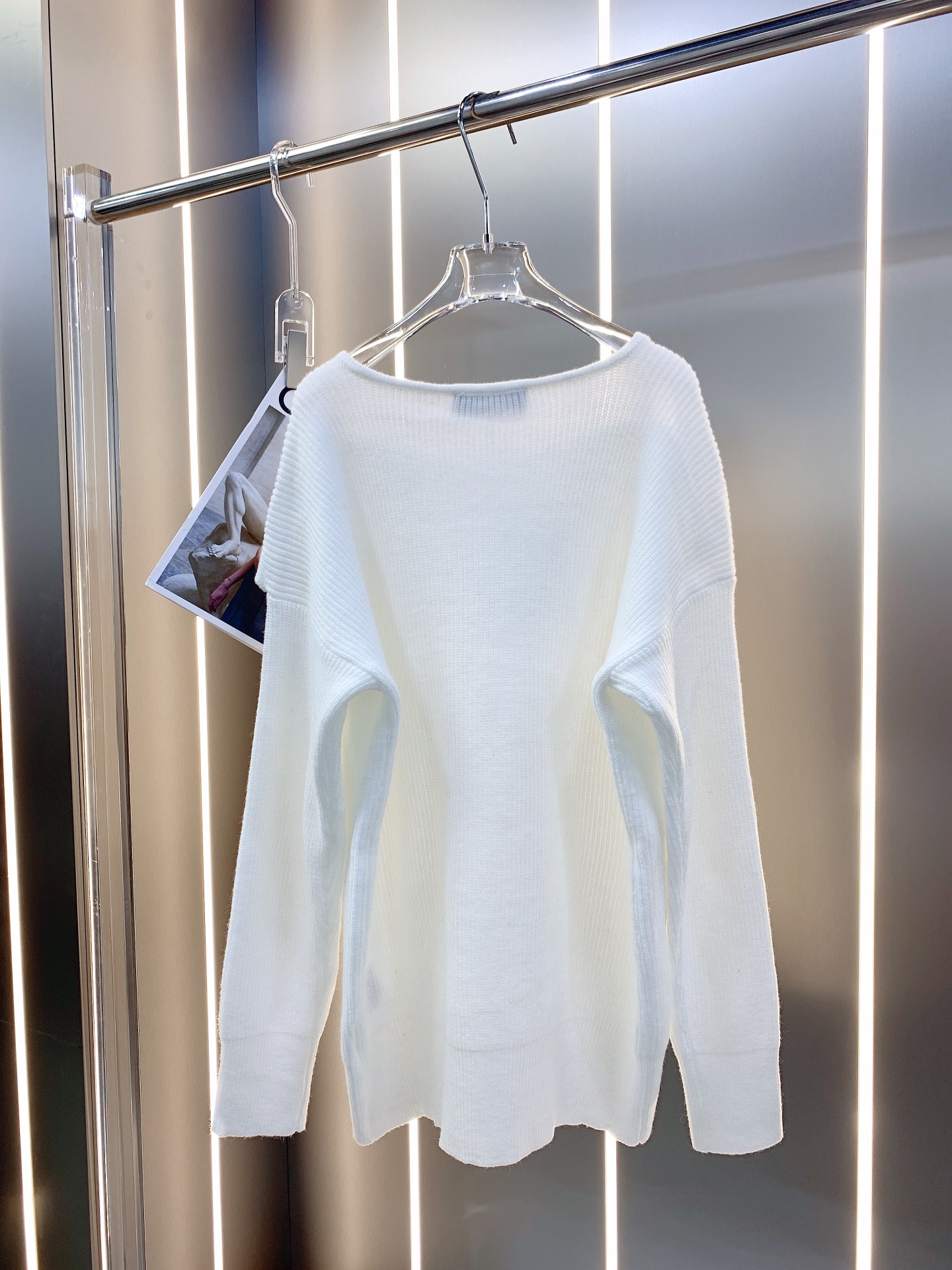 SMFKセーター無地コピー 秋冬服 暖かい ウール 柔らかい ゆったり シンプル 2色可選_5