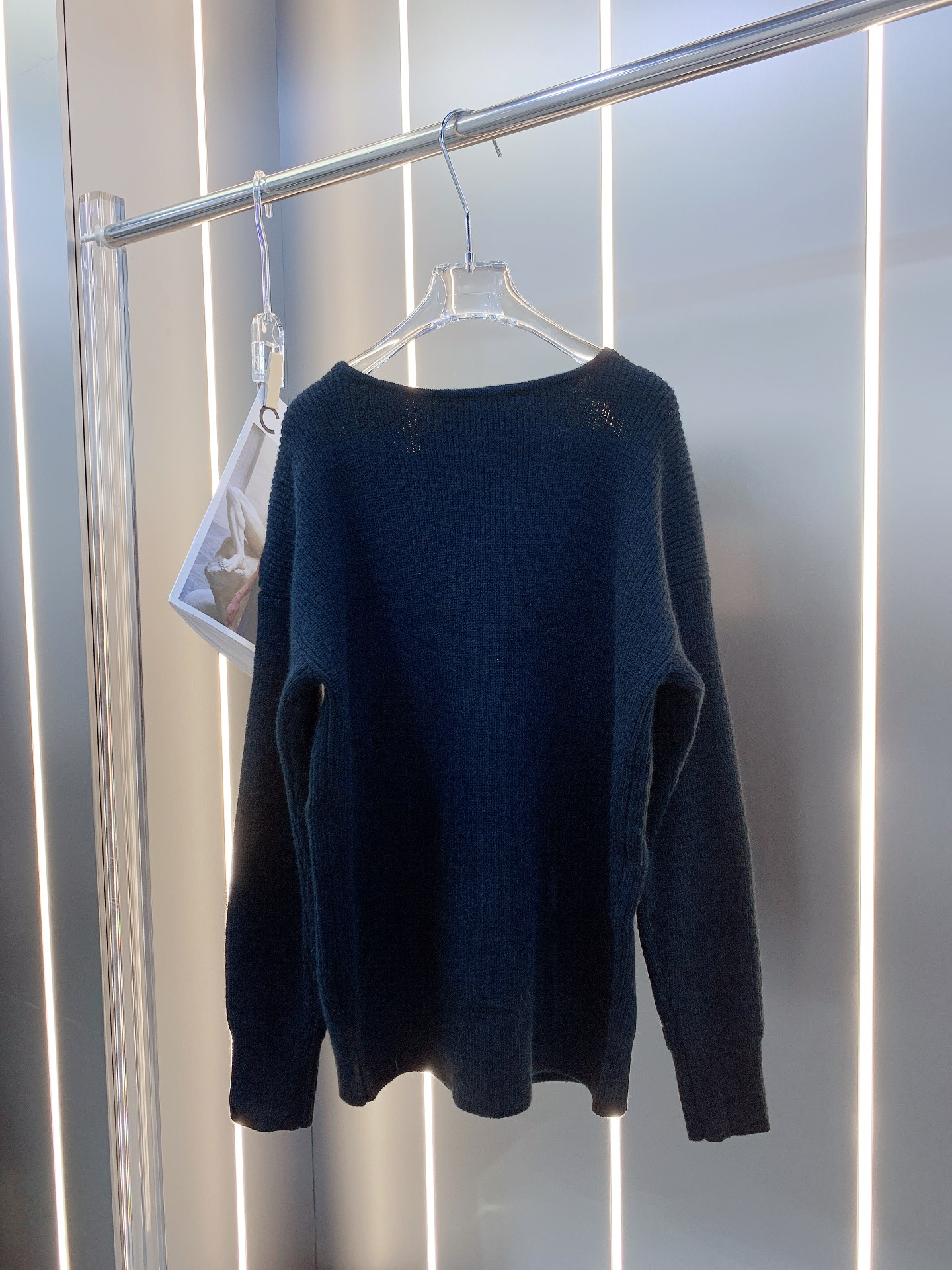 SMFKセーター無地コピー 秋冬服 暖かい ウール 柔らかい ゆったり シンプル 2色可選_9