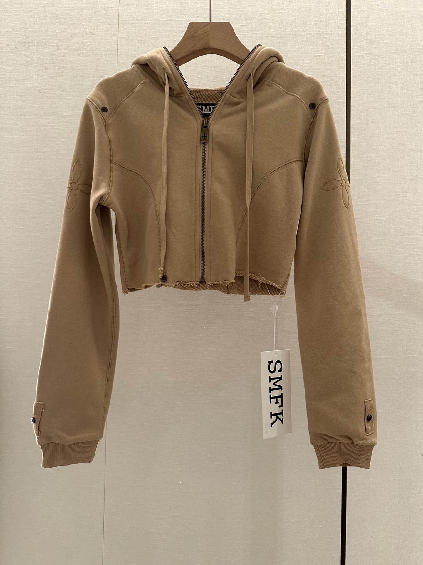 SMFKジャケットモコモコｎ級品 アウター 人気販売 純綿ジャケット レディース フード付き ブラウン_1