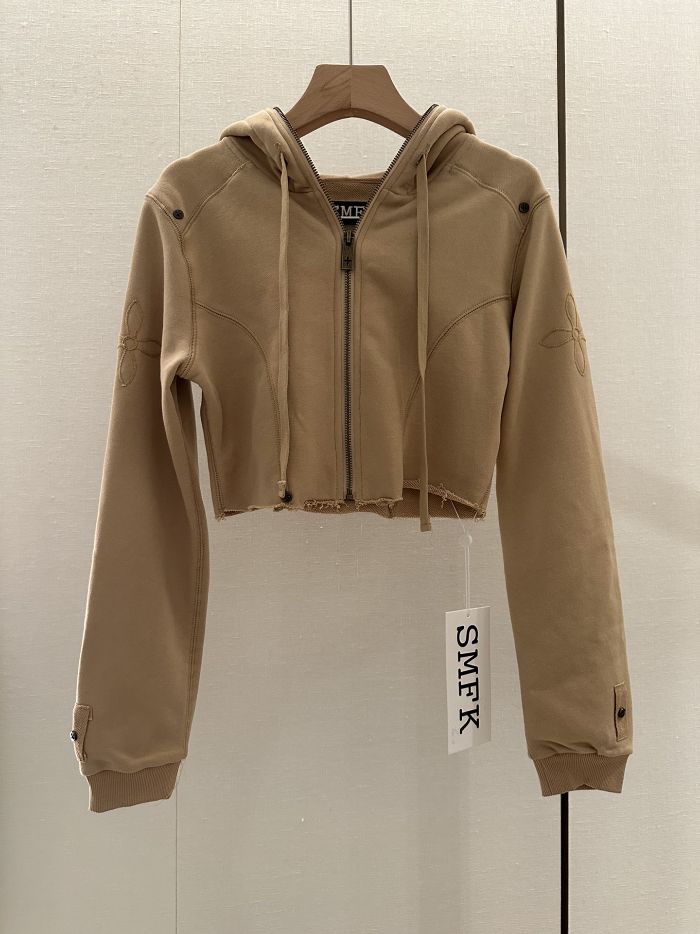 SMFKジャケットモコモコｎ級品 アウター 人気販売 純綿ジャケット レディース フード付き ブラウン_2