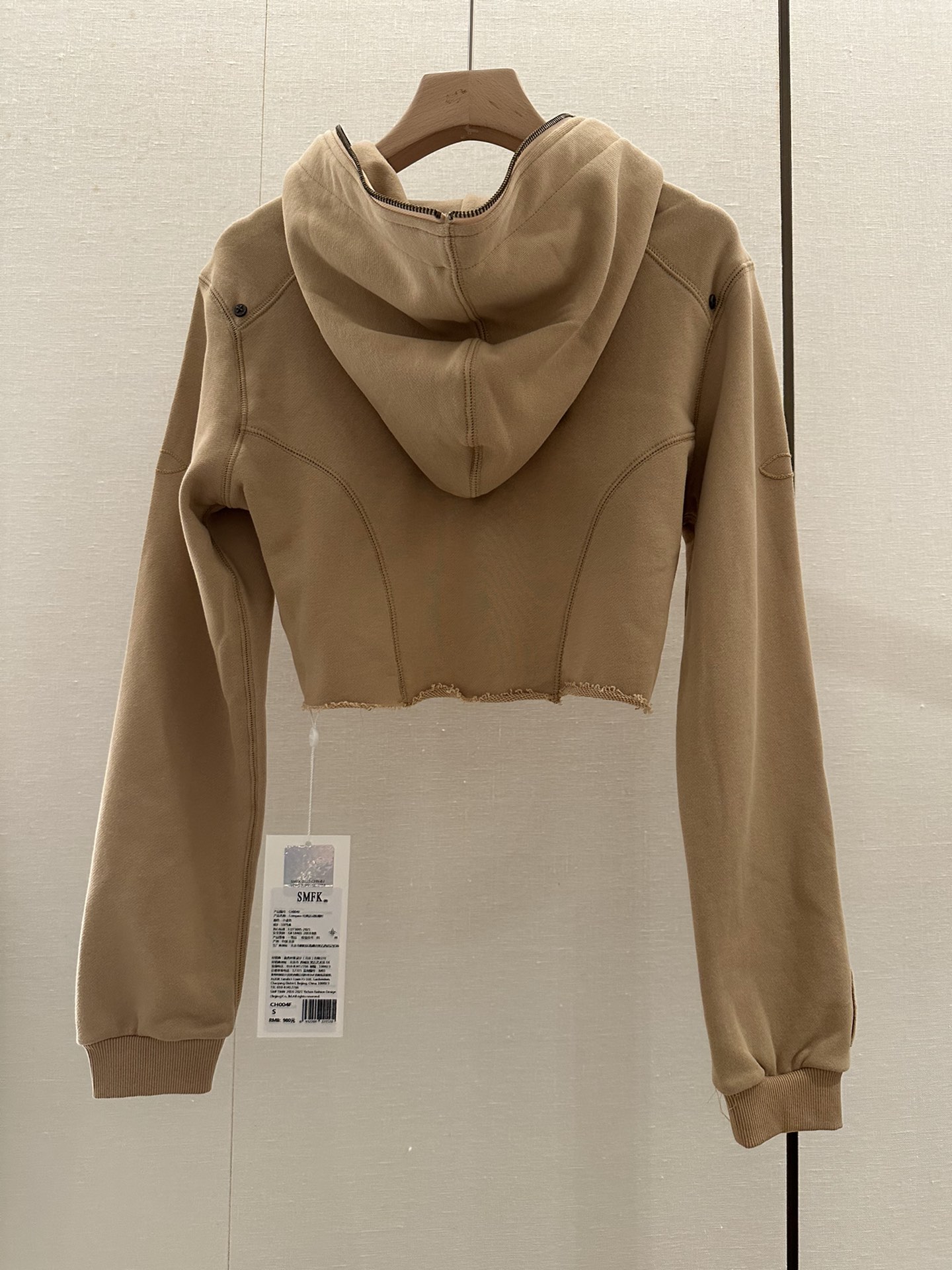 SMFKジャケットモコモコｎ級品 アウター 人気販売 純綿ジャケット レディース フード付き ブラウン_3