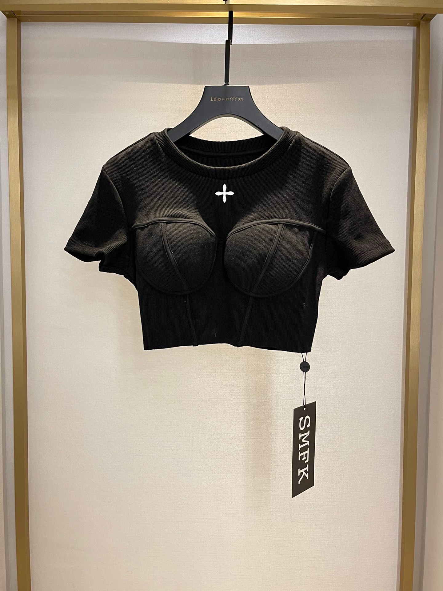 SMFKtシャツヤーン 専門店コピー 半身トップス ファッション 新作 短袖 セクシー 純綿 2色可選 _5