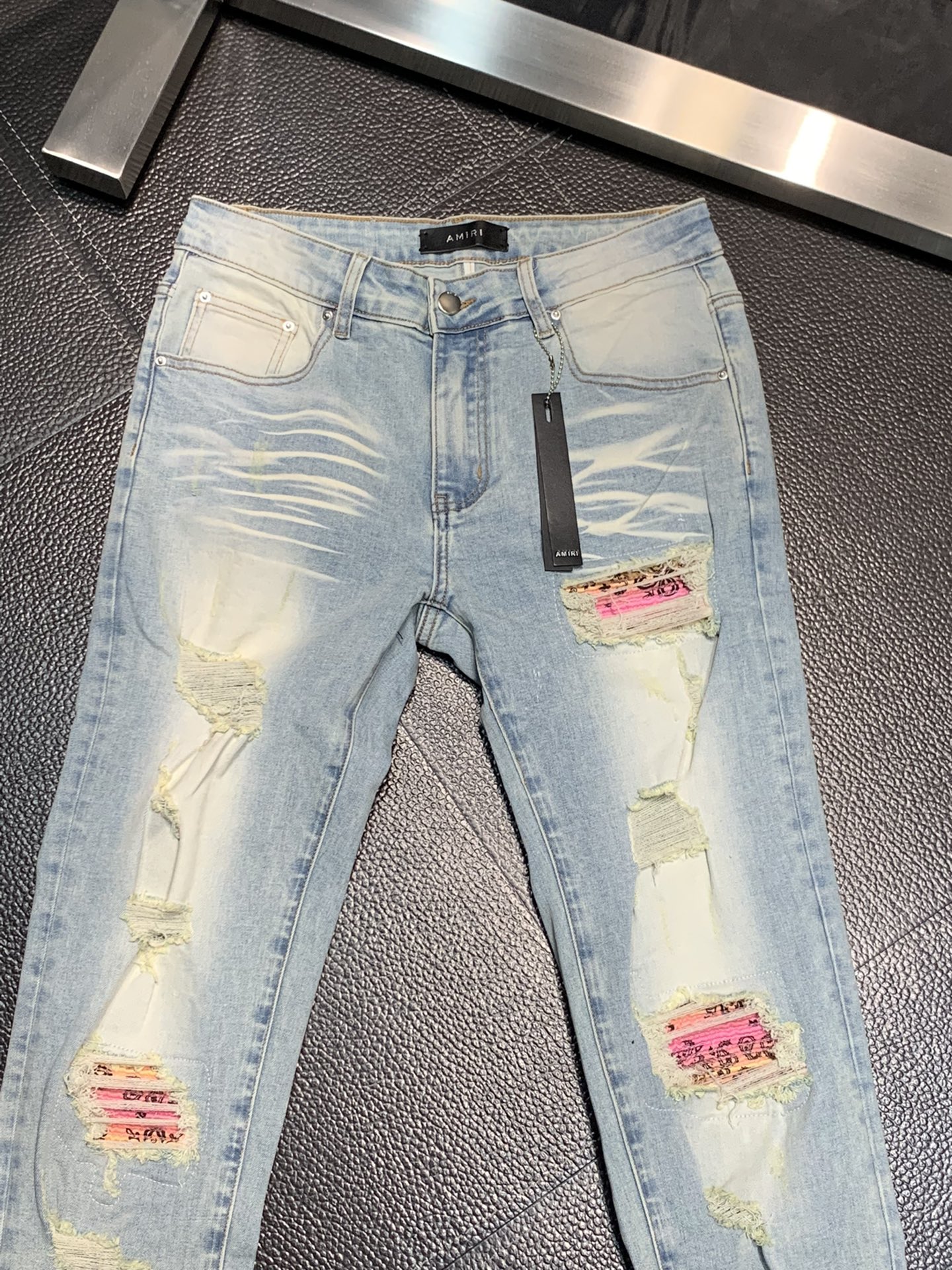 アミリ デニム 芸能人激安通販 最安値人気 HOT ズボン デニム ジーンズ  ファッション ブラック_3