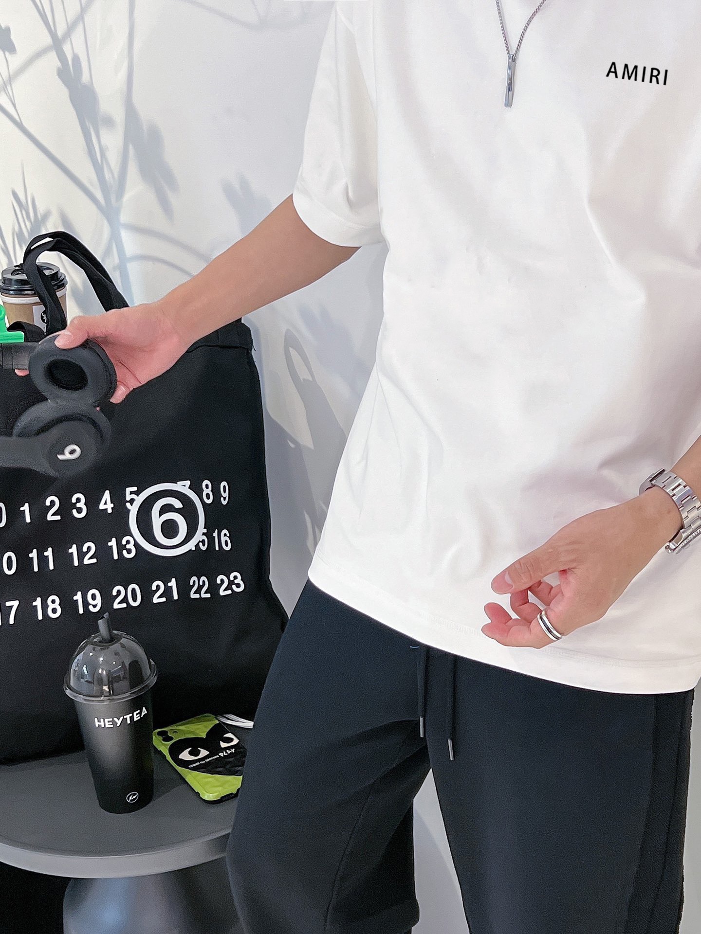 アミリtシャツｎ級品 短袖 トップス 人気もの シンプル 純綿 ファッション 個性的 24年夏新款 ホワイト_3
