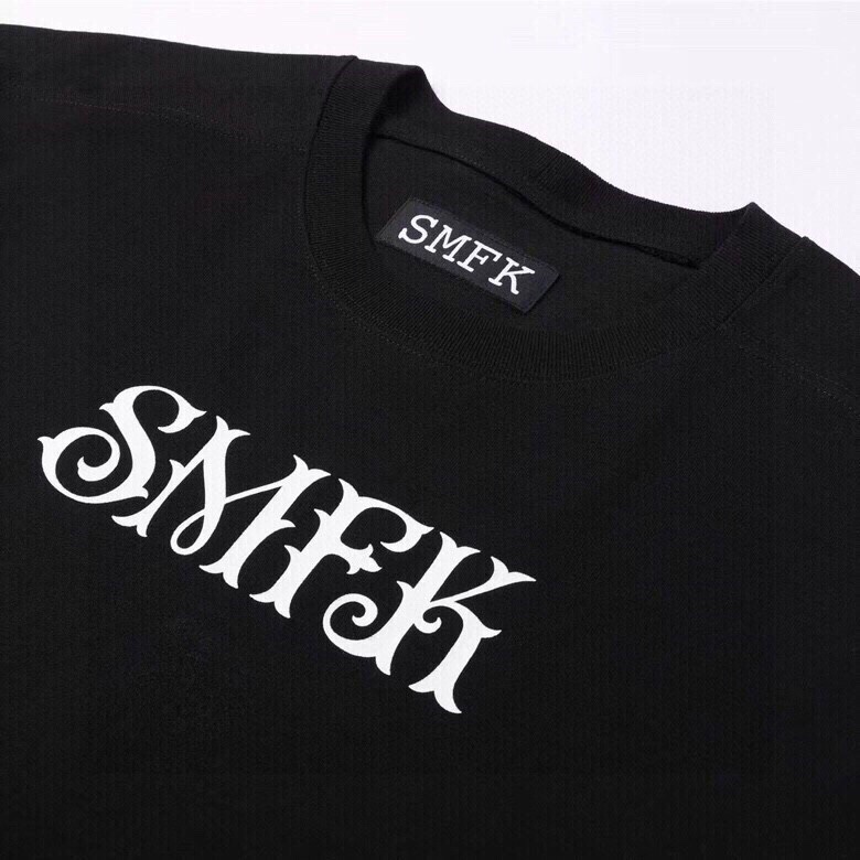 人気定番 smfk通販スーパーコピー 純綿 人気トップス 短袖 十字花 ゆったり ブラック_6