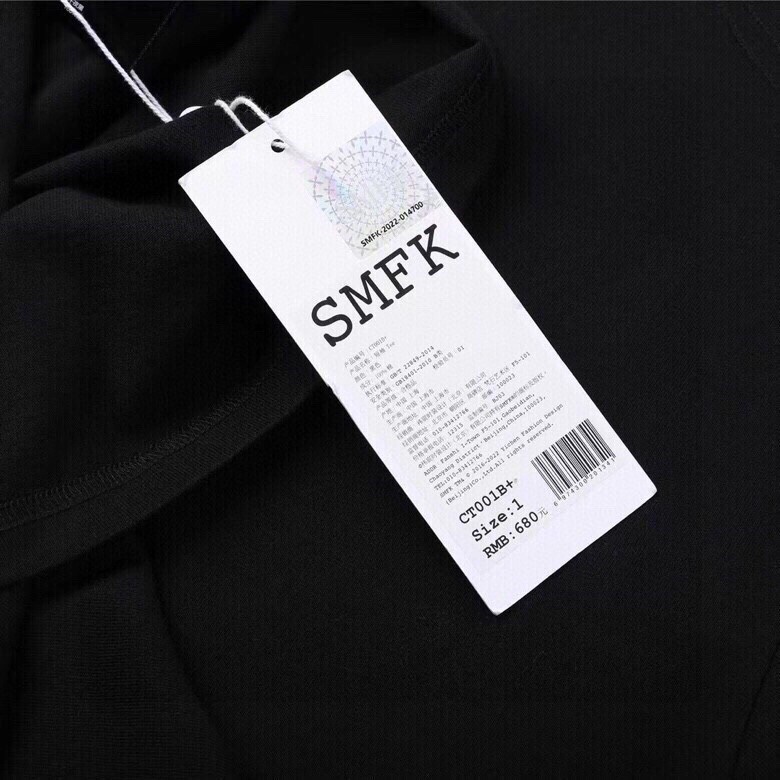人気定番 smfk通販スーパーコピー 純綿 人気トップス 短袖 十字花 ゆったり ブラック_8