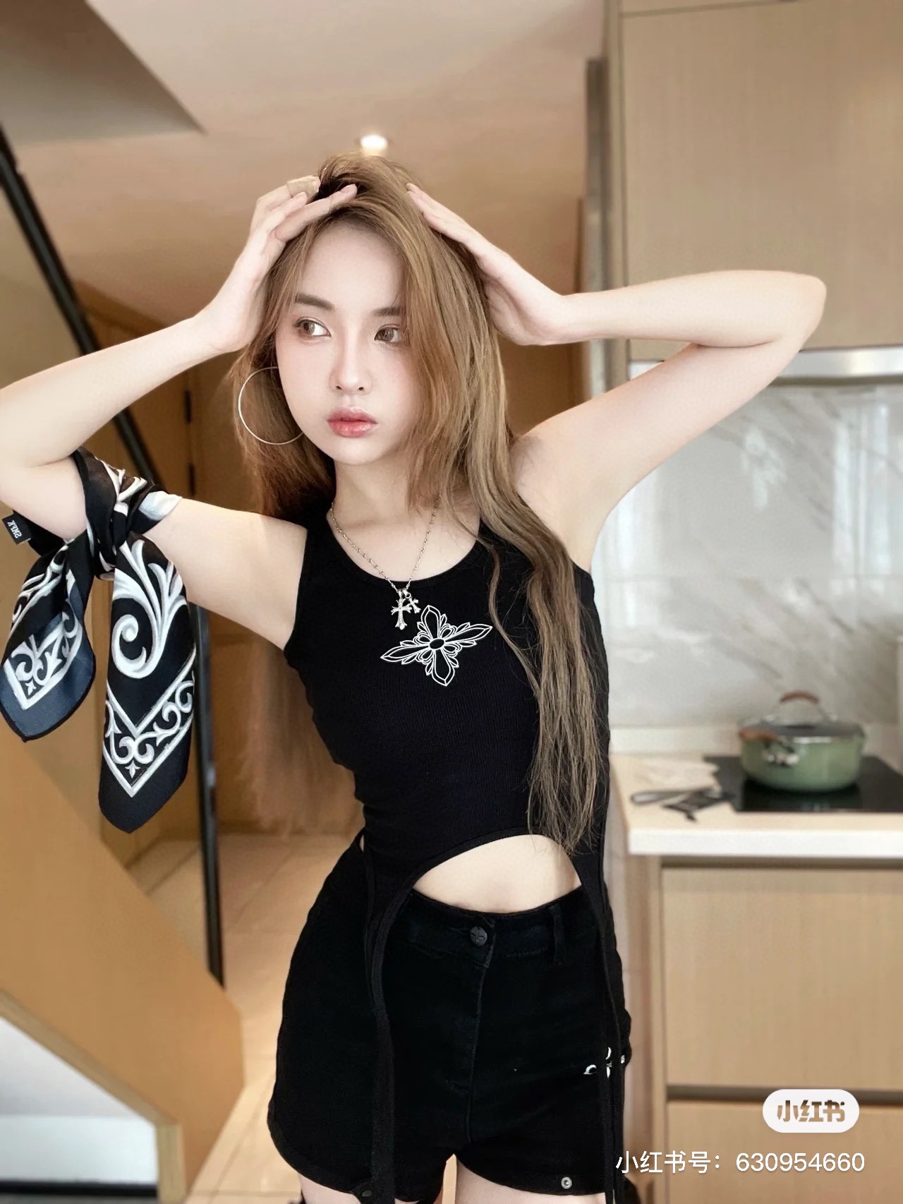 smfk 中国スーパーコピー 純綿 ジレー 無袖トップス セクシー 半身Tシャツ ブラック_2