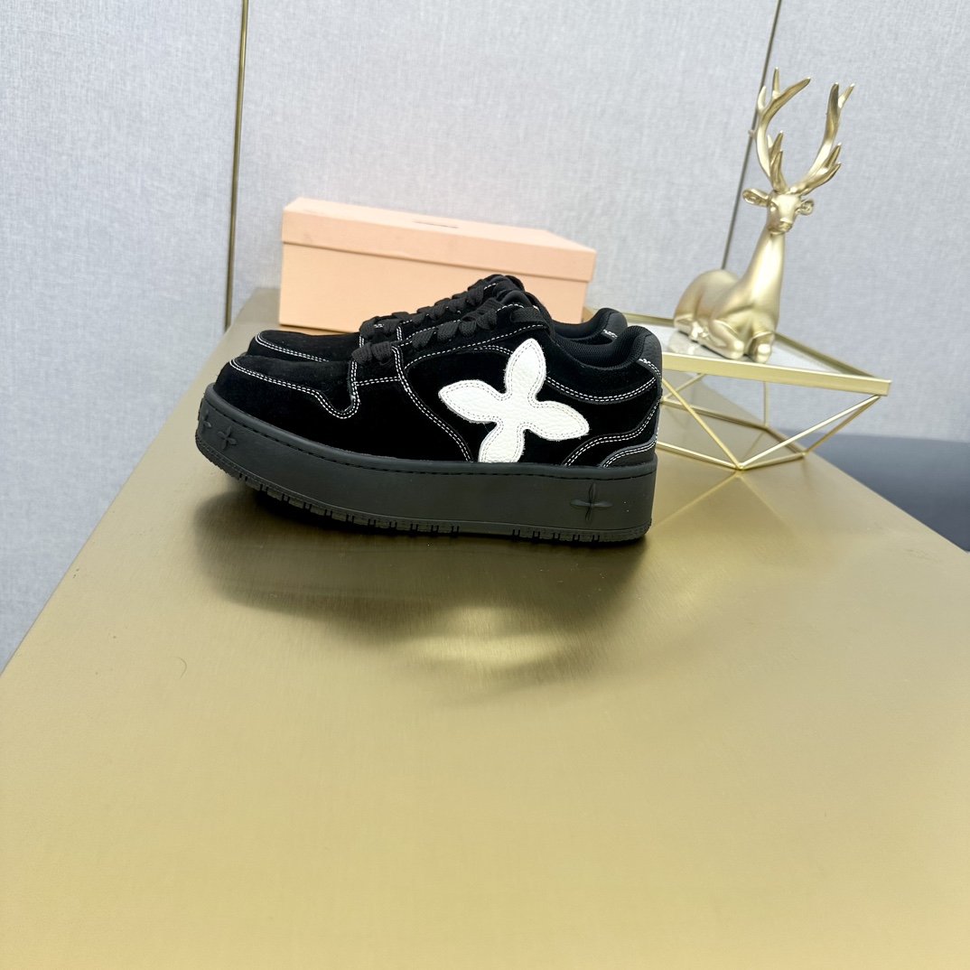 SMFK箱根駅伝 シューズコピー レザー スケボーシューズ  通気性いい 人気ファッション ブラック_4