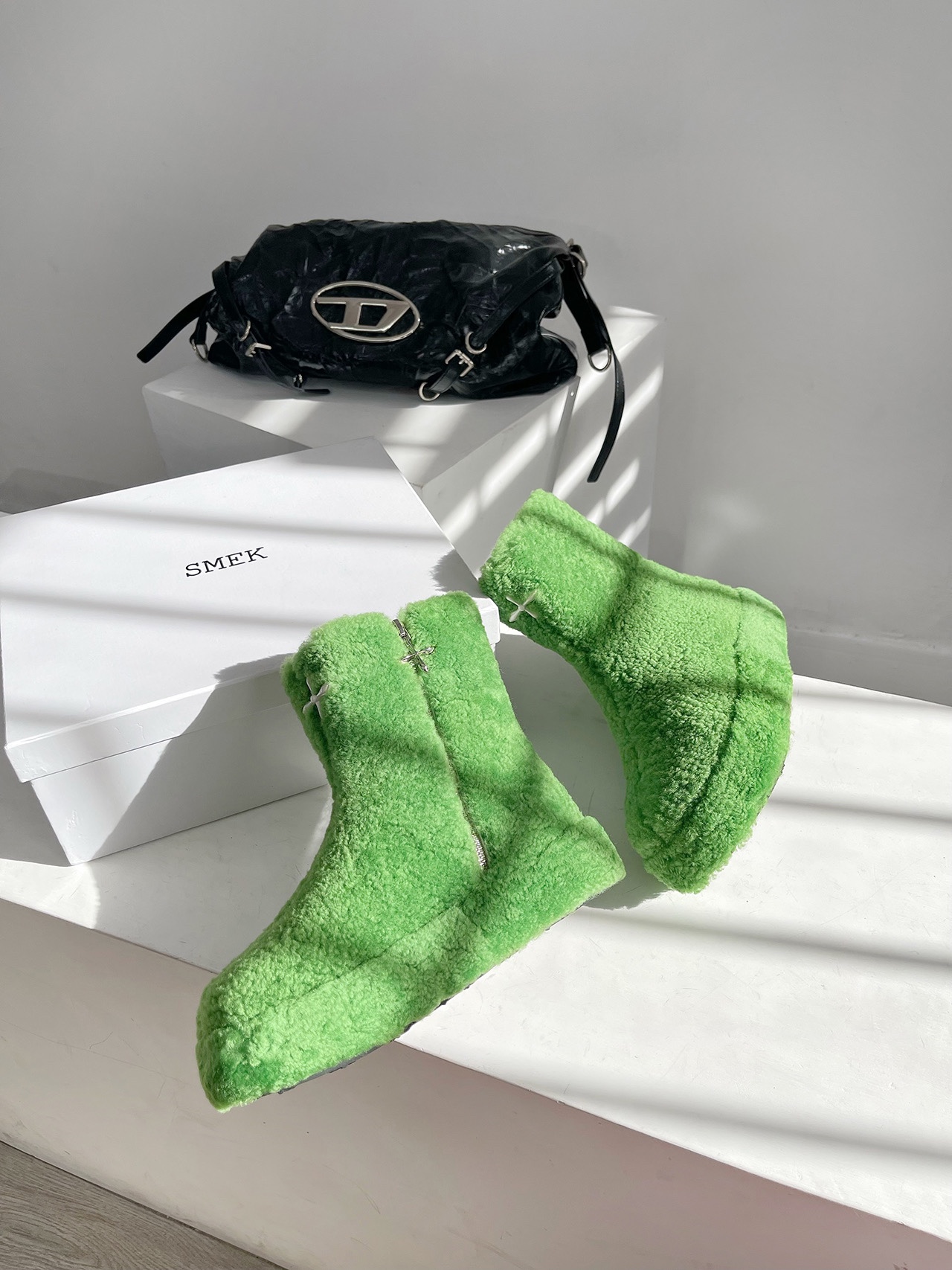 SMFKシューズ 厚底ｎ級品 日常 レディース 人気 ショットブーツ おしゃれ グリーン_6