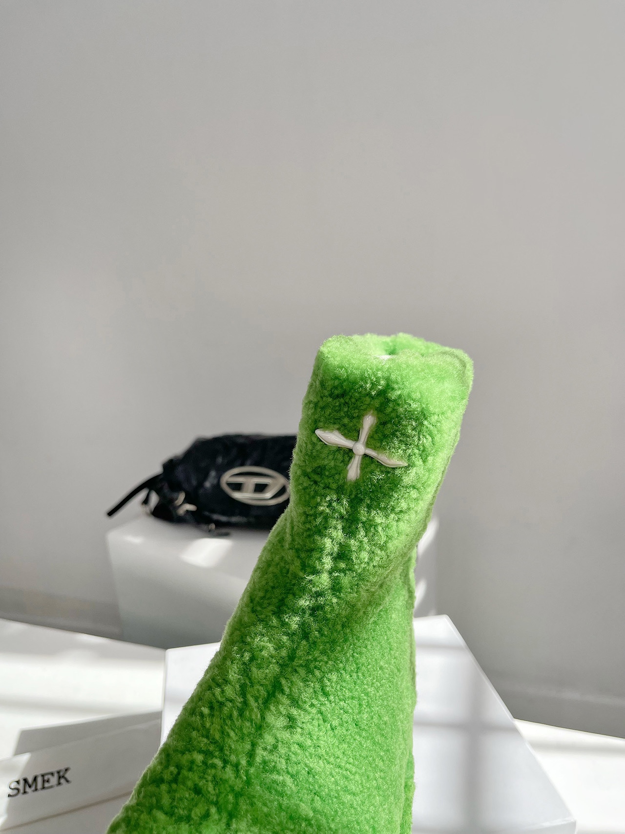 SMFKシューズ 厚底ｎ級品 日常 レディース 人気 ショットブーツ おしゃれ グリーン_8