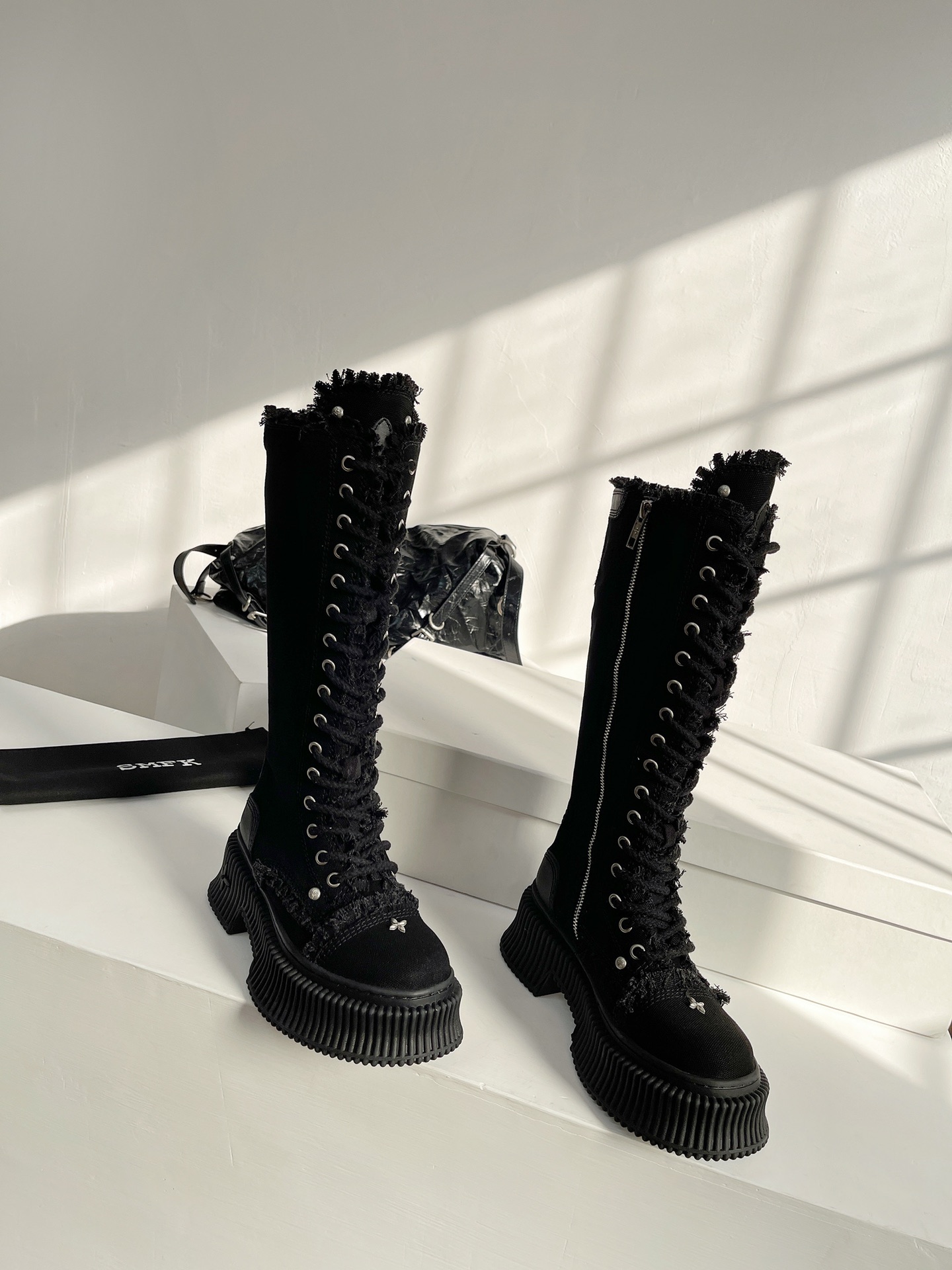 SMFKあゆみ シューズ カタログ激安通販 日常シューズ レディース 新品 ロングブーツ HOT おしゃれ 美脚 ブラック_2