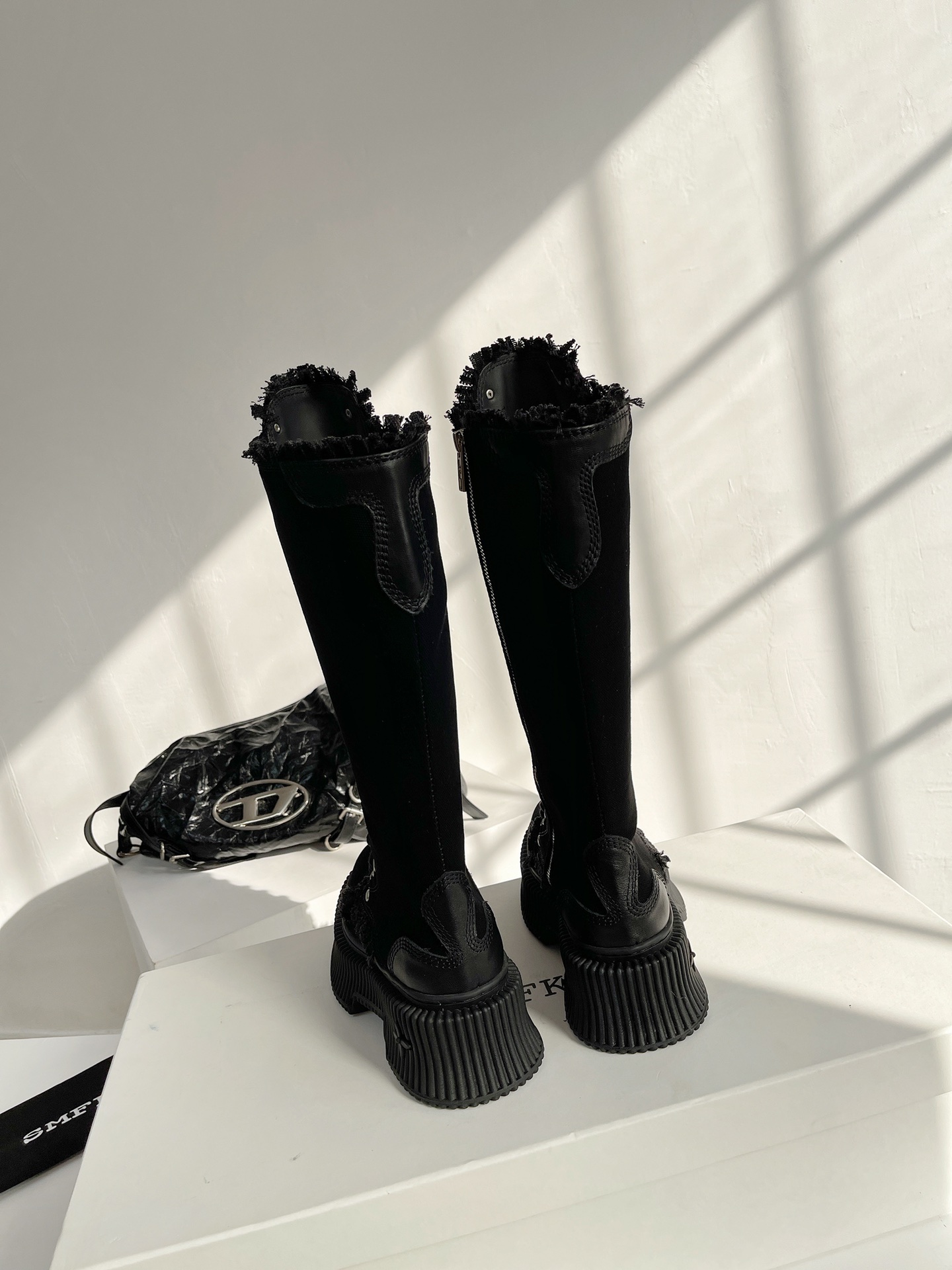 SMFKあゆみ シューズ カタログ激安通販 日常シューズ レディース 新品 ロングブーツ HOT おしゃれ 美脚 ブラック_7