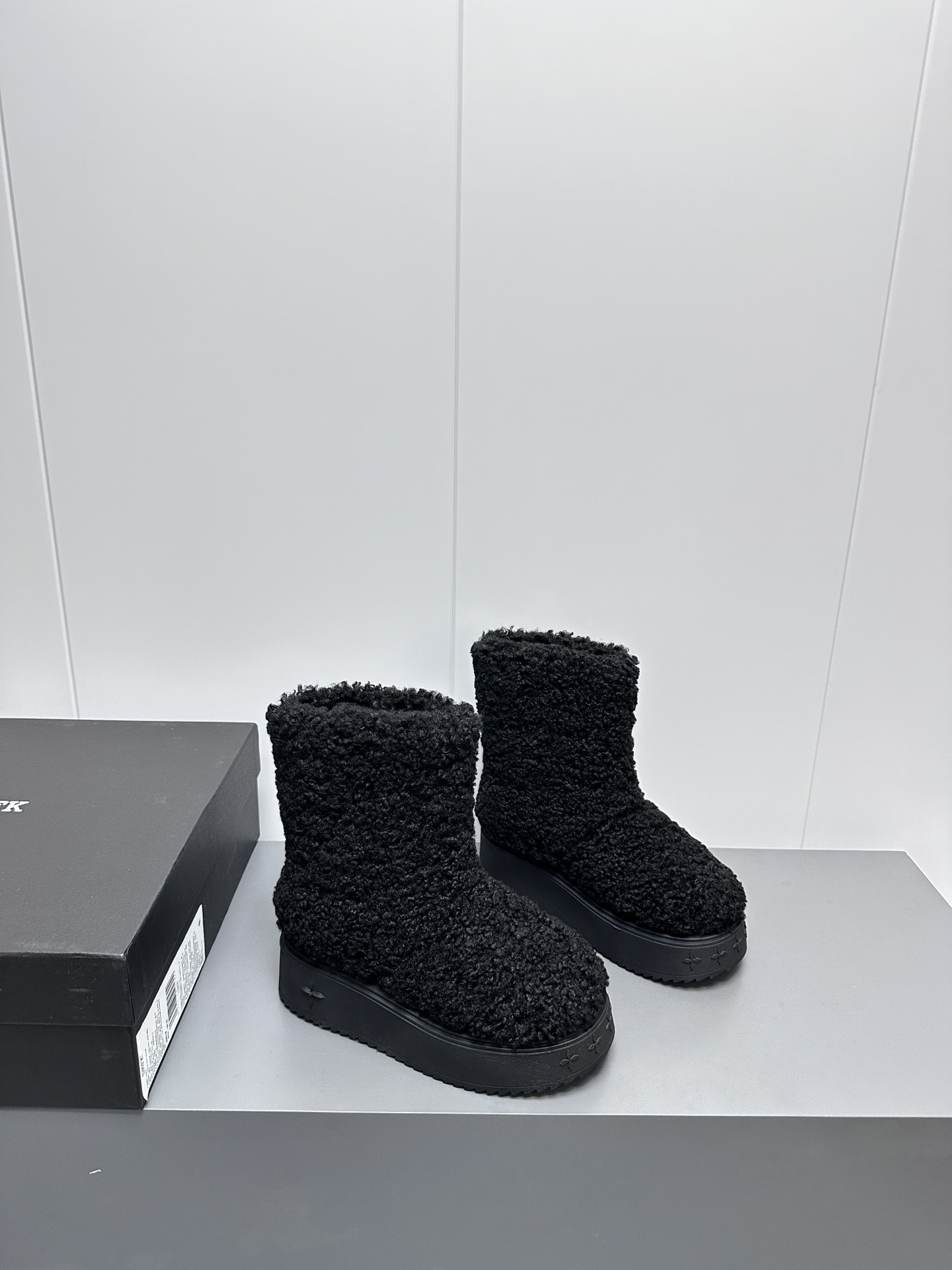 SMFKあったか シューズ激安通販 新作 スノーブーツ もこもこ 暖かい 日常シューズ レディース ブラック_6