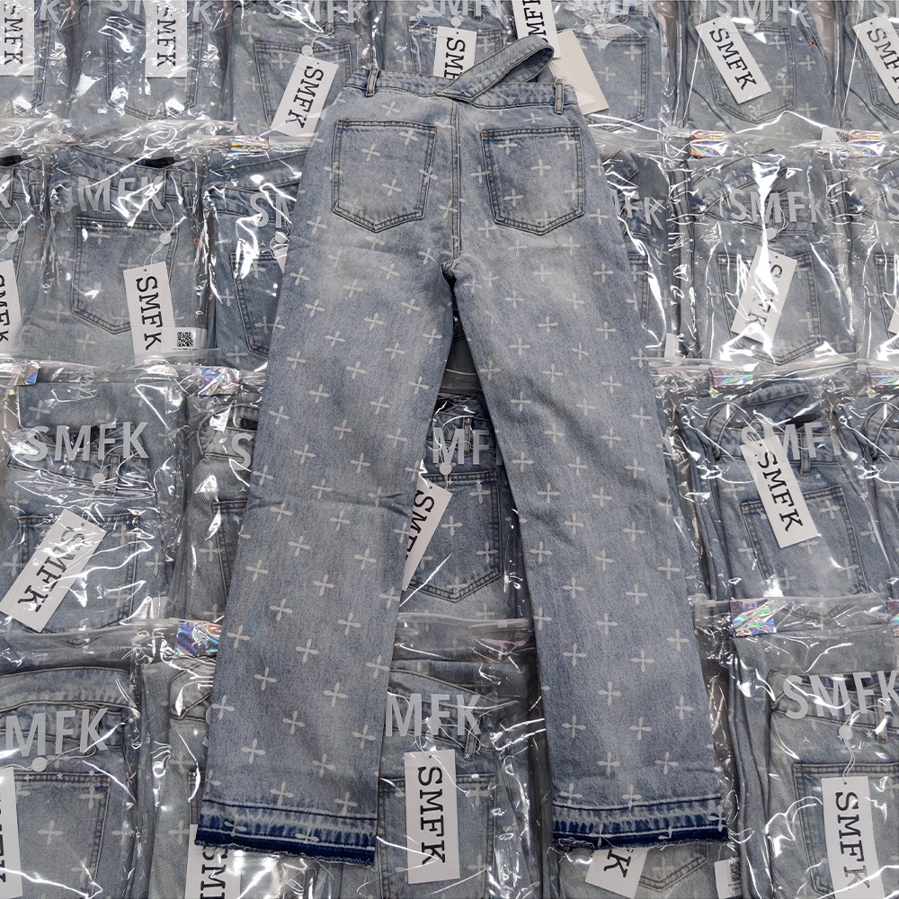 数量限定爆買いSMFKジーンズさめコピー デニム 筒形 シンプル 柔らかい 快適 ブルー_2