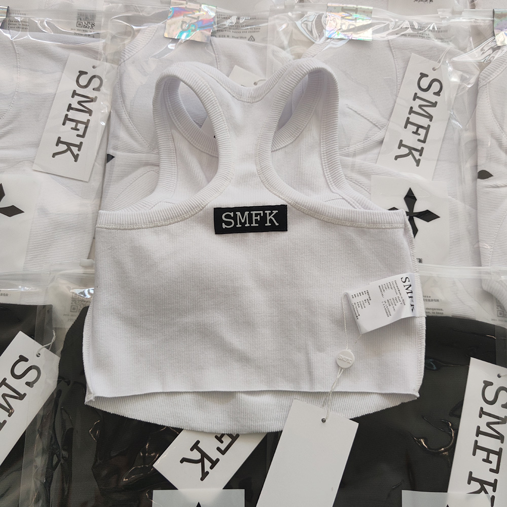 SMFKtシャツヤーン 専門店スーパーコピー 純綿 運動ジレー レディース 無袖トップス ホワイト_7