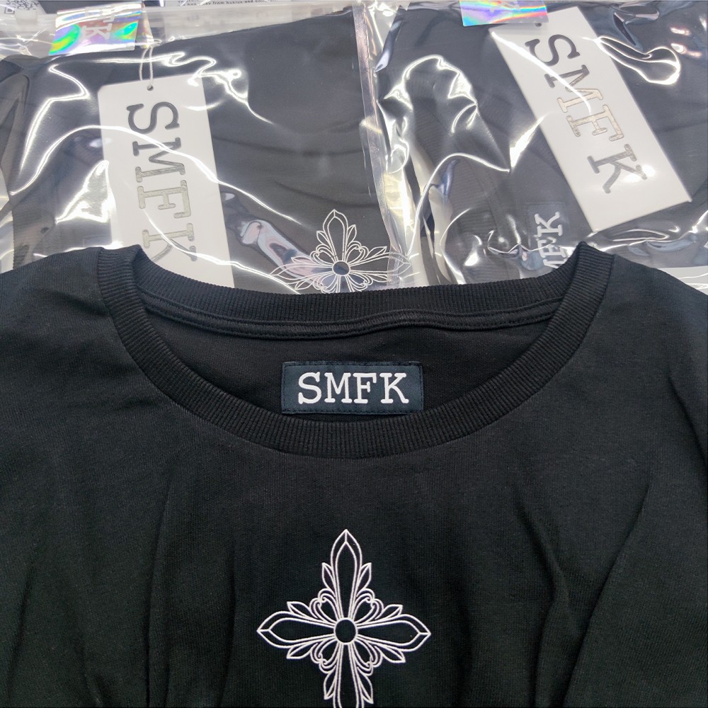 SMFKスナイデル トップス偽物 Tシャツ 純綿 短袖 レディース 半身 純綿 ブラック_3