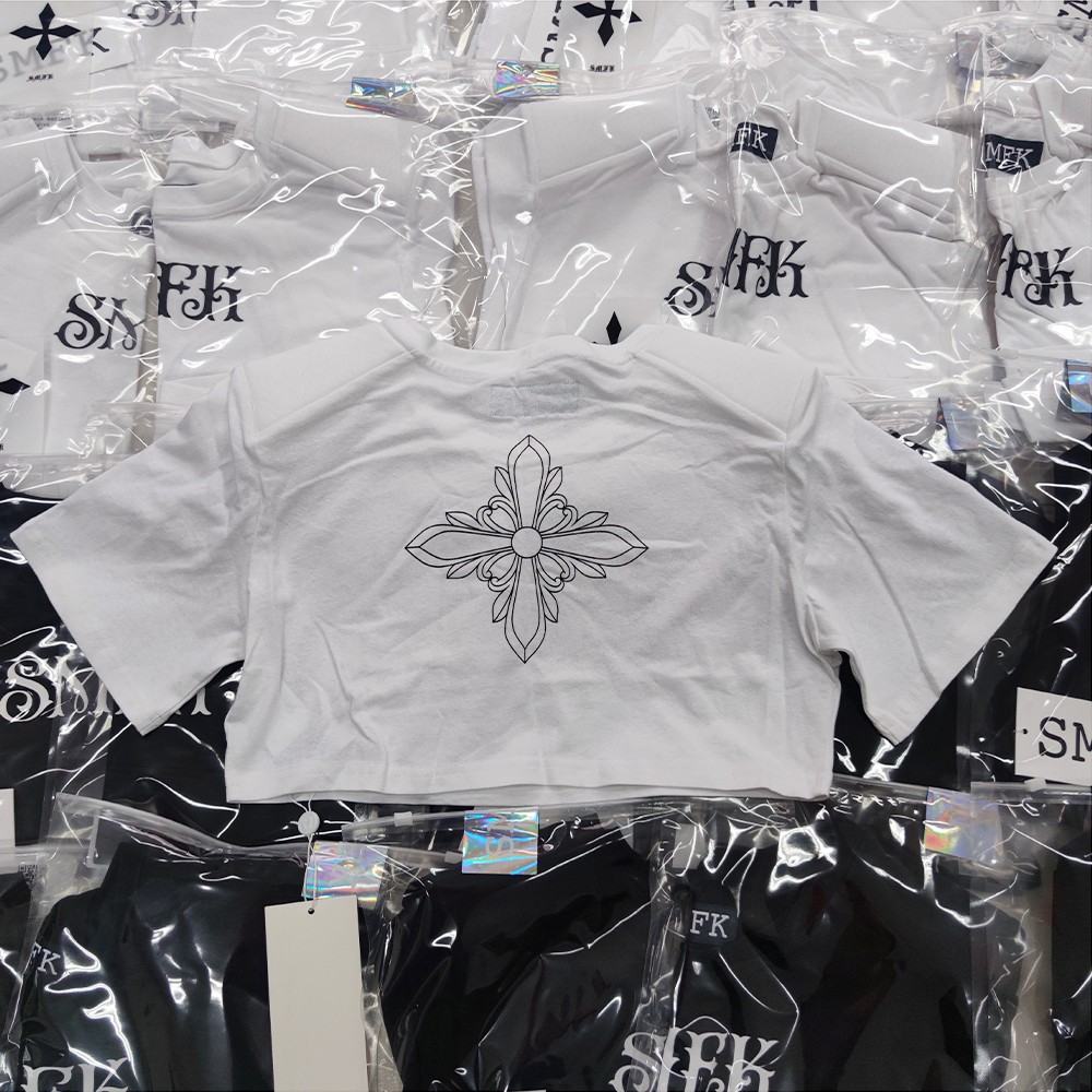 爽やか！SMFKトップス アーケードｎ級品 Tシャツ 純綿 短袖 レディース ショット 純綿 ホワイト_2