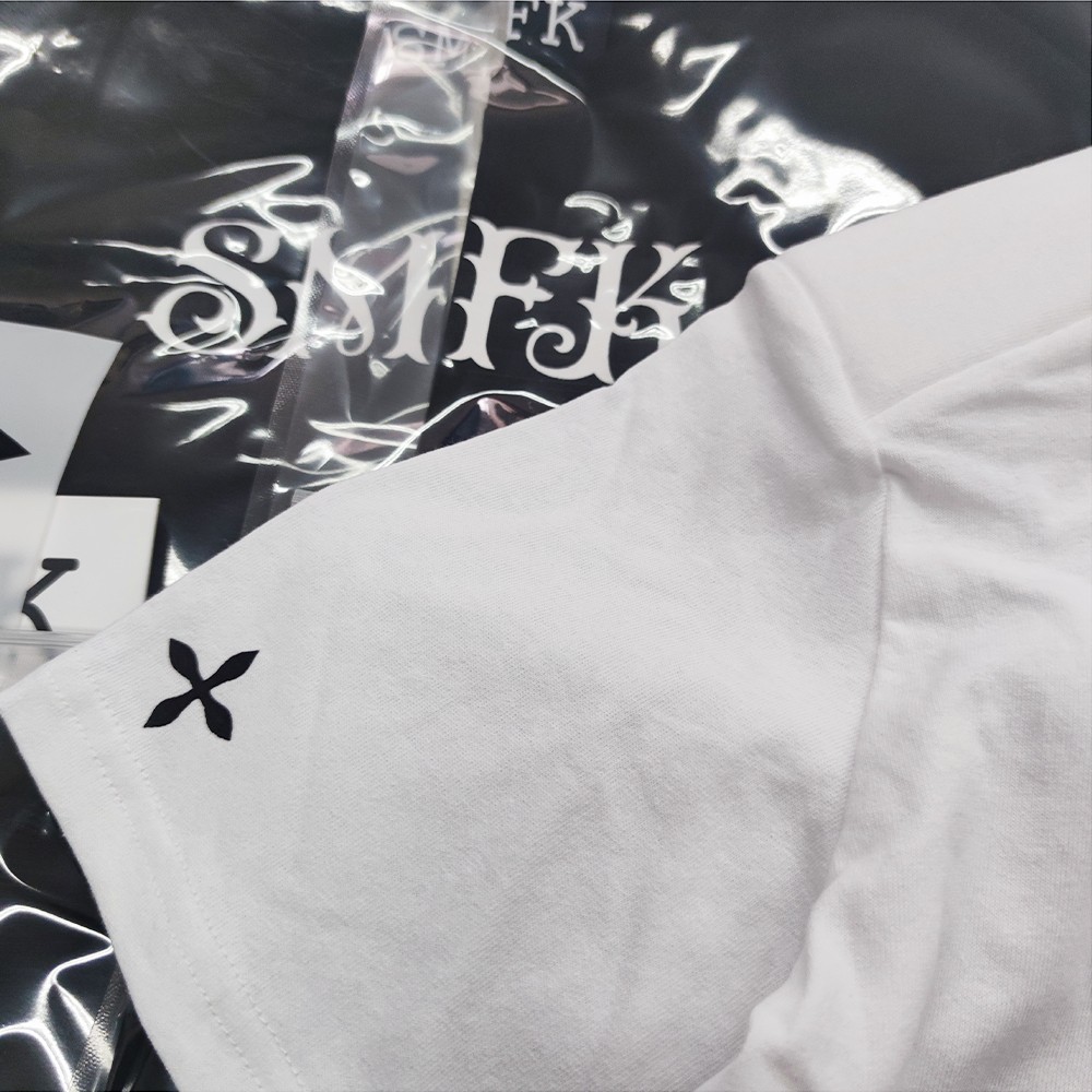 爽やか！SMFKトップス アーケードｎ級品 Tシャツ 純綿 短袖 レディース ショット 純綿 ホワイト_5