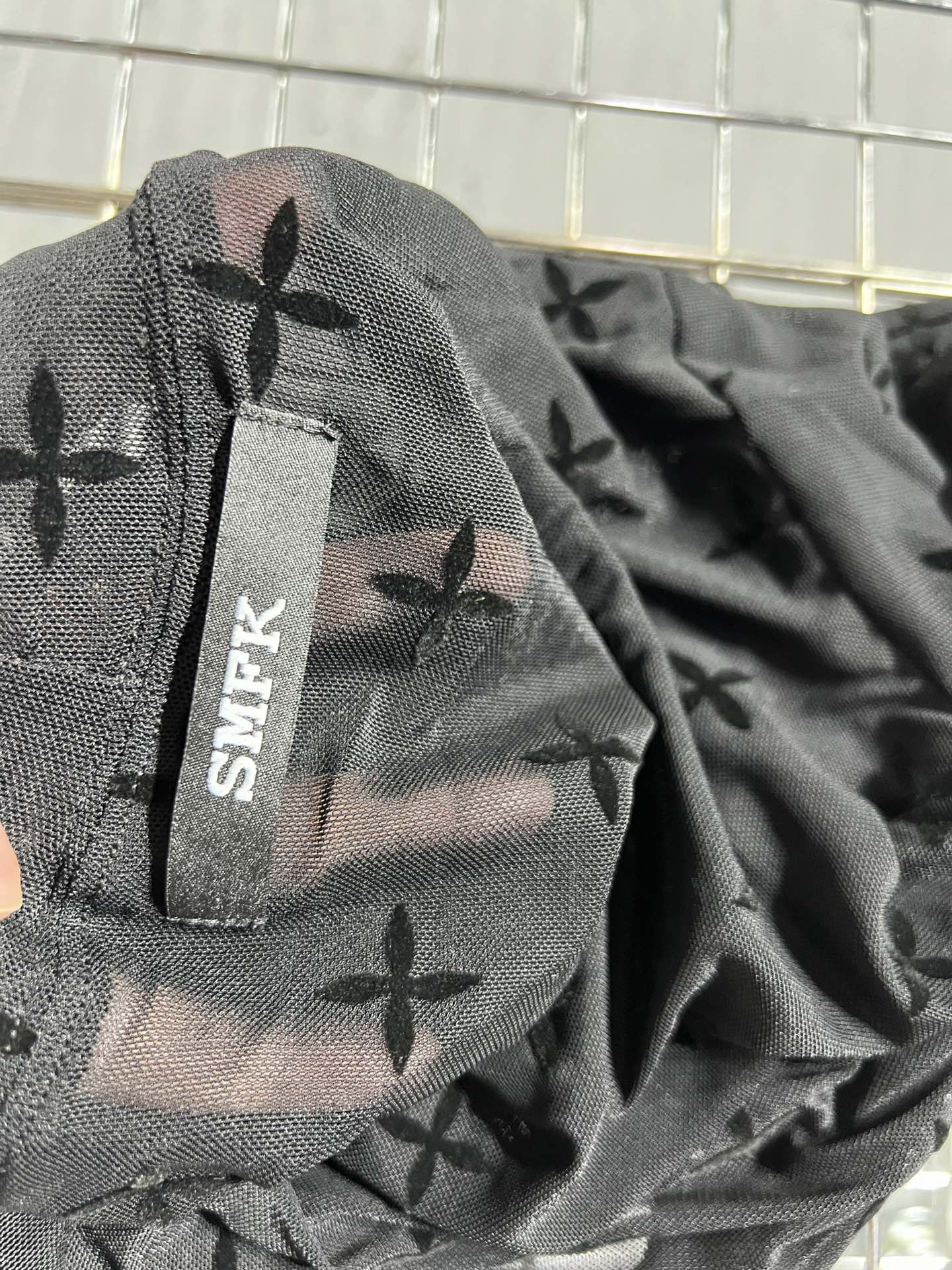 SMFKtシャツamiスーパーコピー 長袖トップス 透視 激安品 ジレー レディース ブラック_7