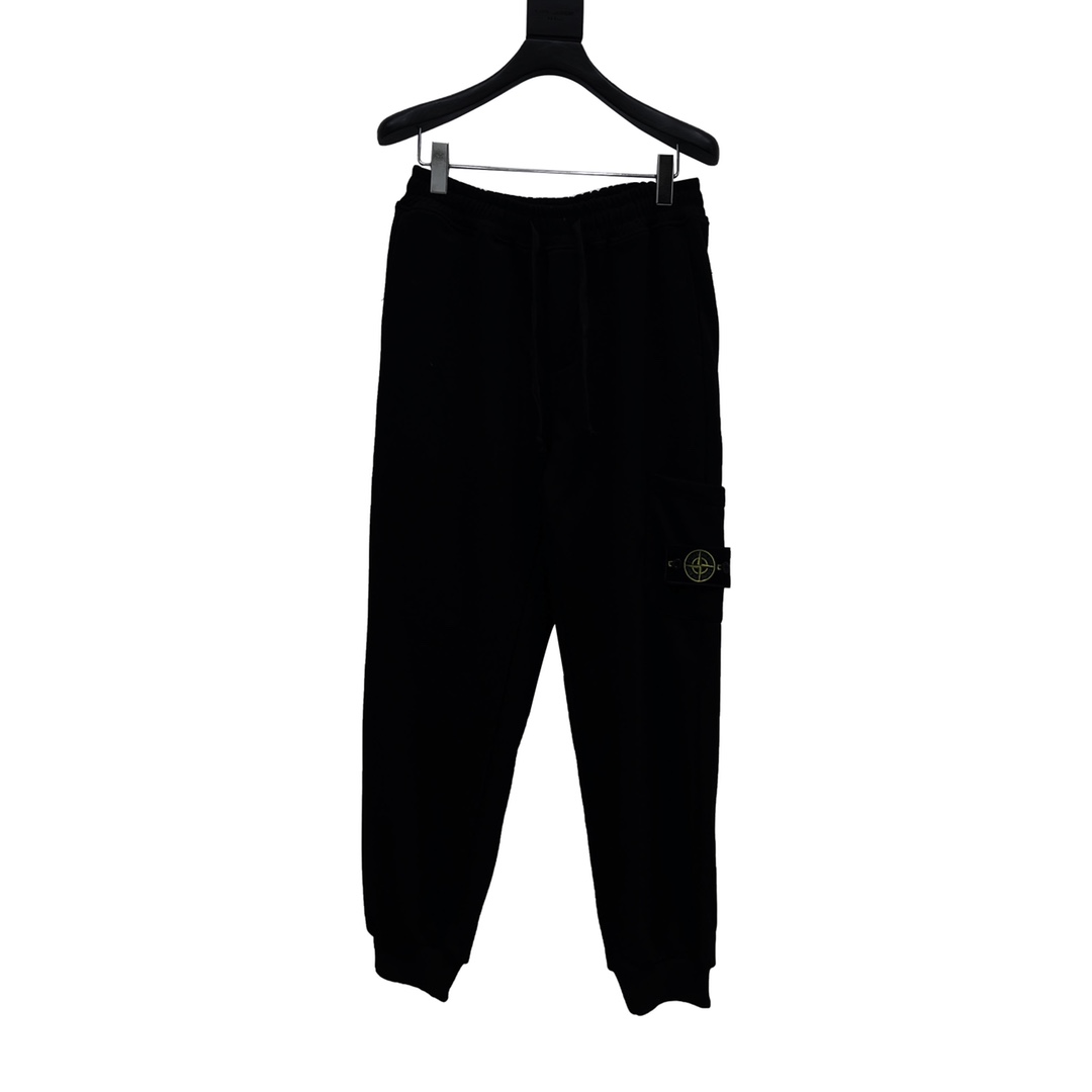 大人気 ストーンアイランド コットンニット激安通販 カジュアルズボン 純綿パンツ 限定品 運動 ブラック_1