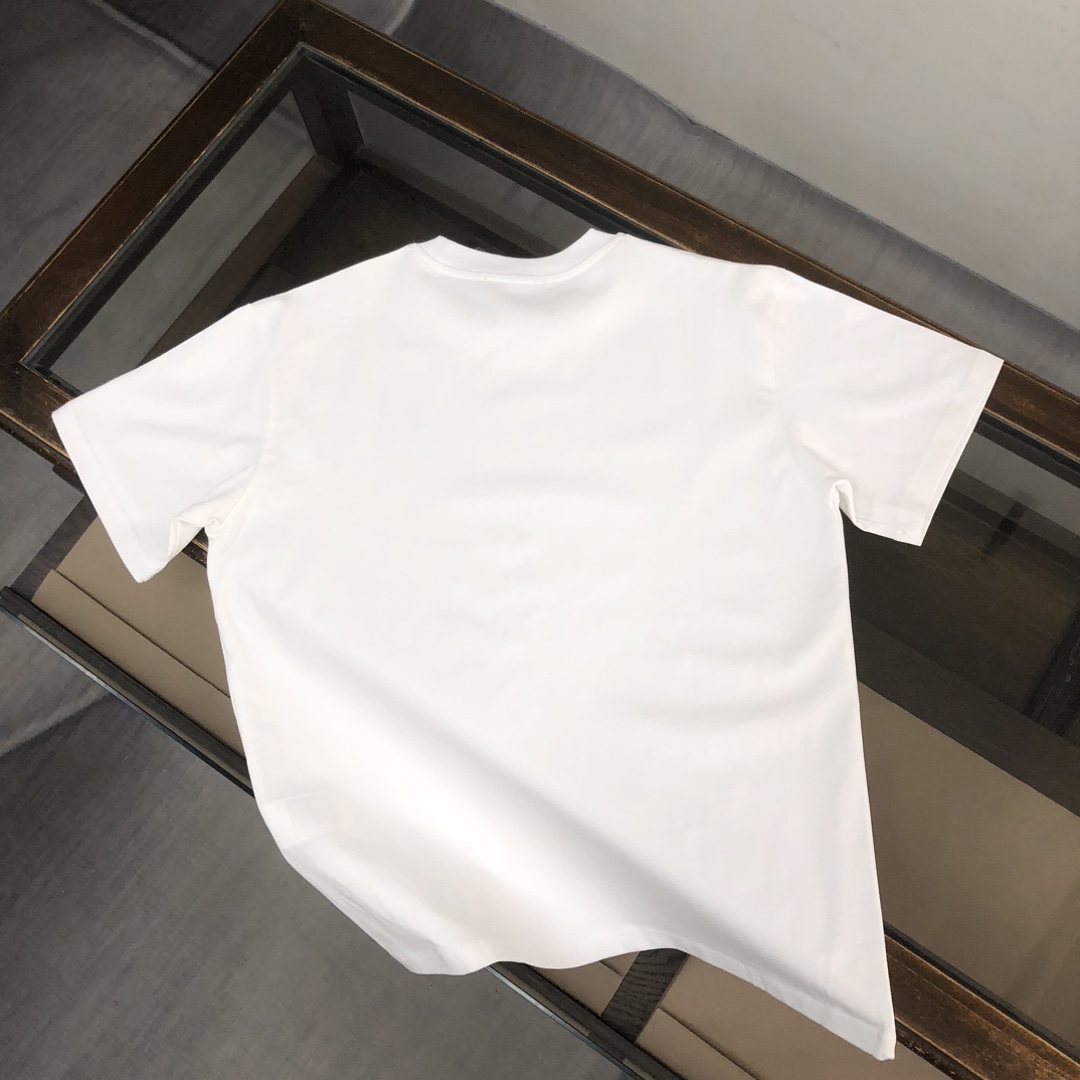 お買い得豊富なストーン アイランド ロン t メンズ激安通販 トップス 純綿Tシャツ 半袖 シンプル カップル 2色可選 ホワイト_9