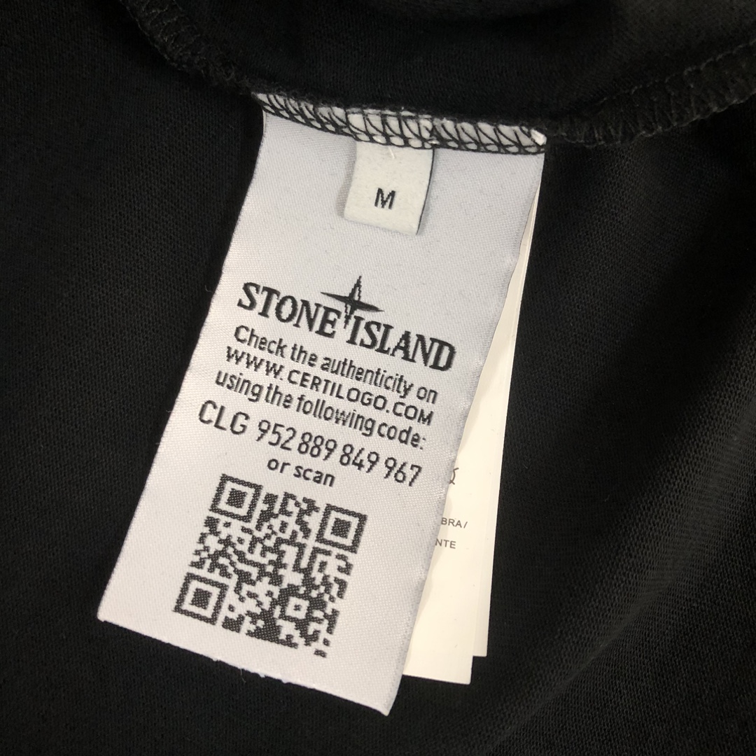 ストーン アイランド 半袖スーパーコピー トップス 純綿Tシャツ 短袖 シンプル 日常 人気品 3色可選 ブラック_8