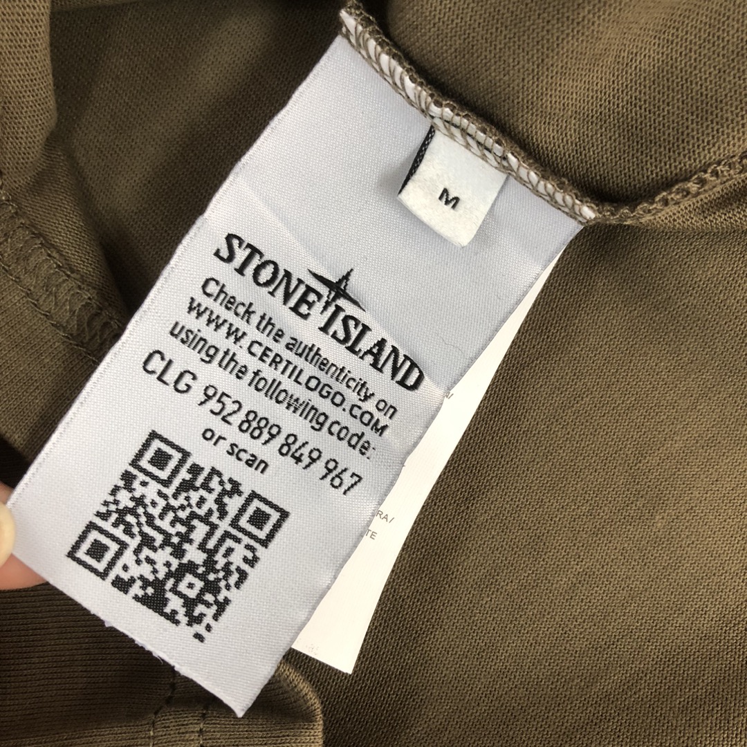 メンズ ストーン アイランド t シャツ偽物 トップス 純綿Tシャツ 短袖 シンプル 日常 人気品 3色可選 ブラウン_8