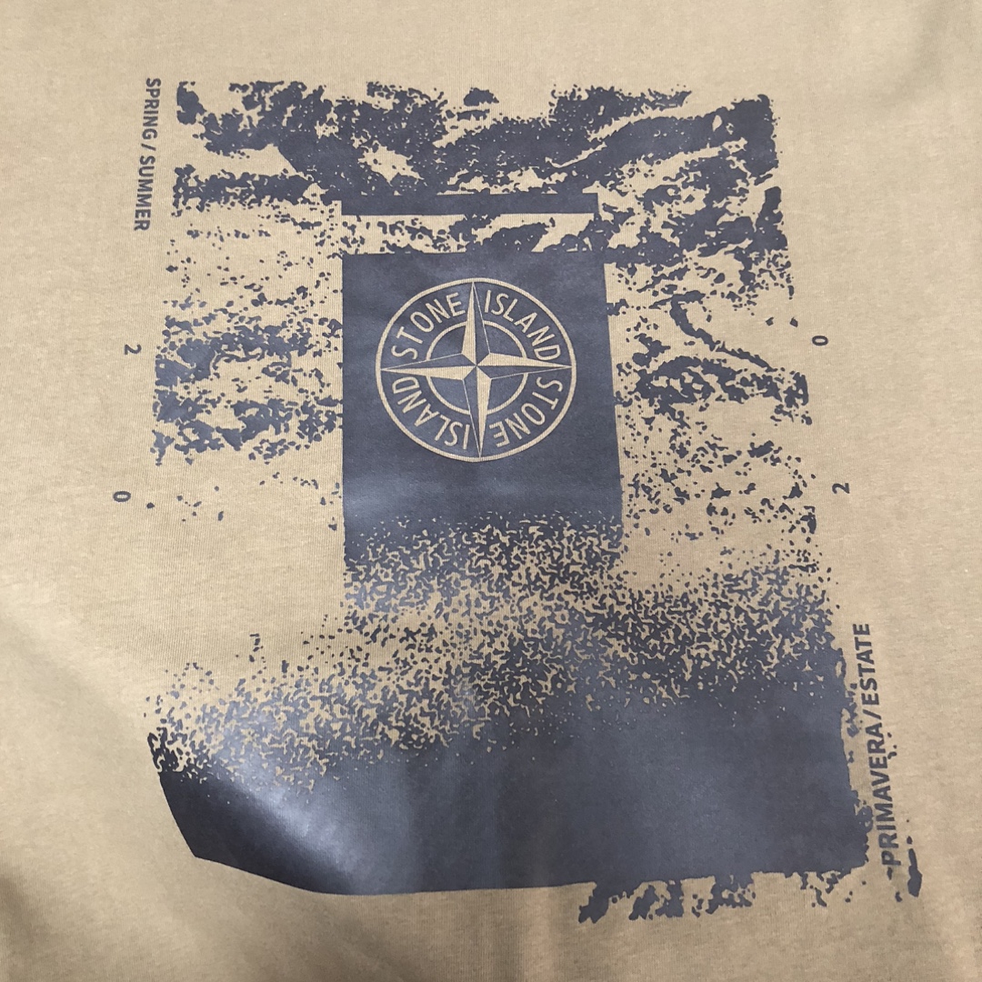触り心地のいいストーン アイランド シャツスーパーコピー 日常トップス 純綿Tシャツ柔らかい 人気品 4色可選 ブラック_6