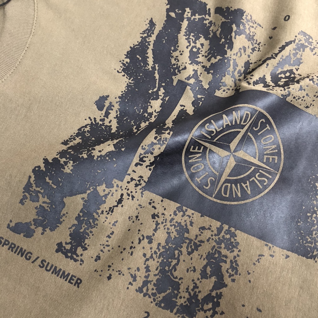 触り心地のいいストーン アイランド シャツスーパーコピー 日常トップス 純綿Tシャツ柔らかい 人気品 4色可選 ブラック_7