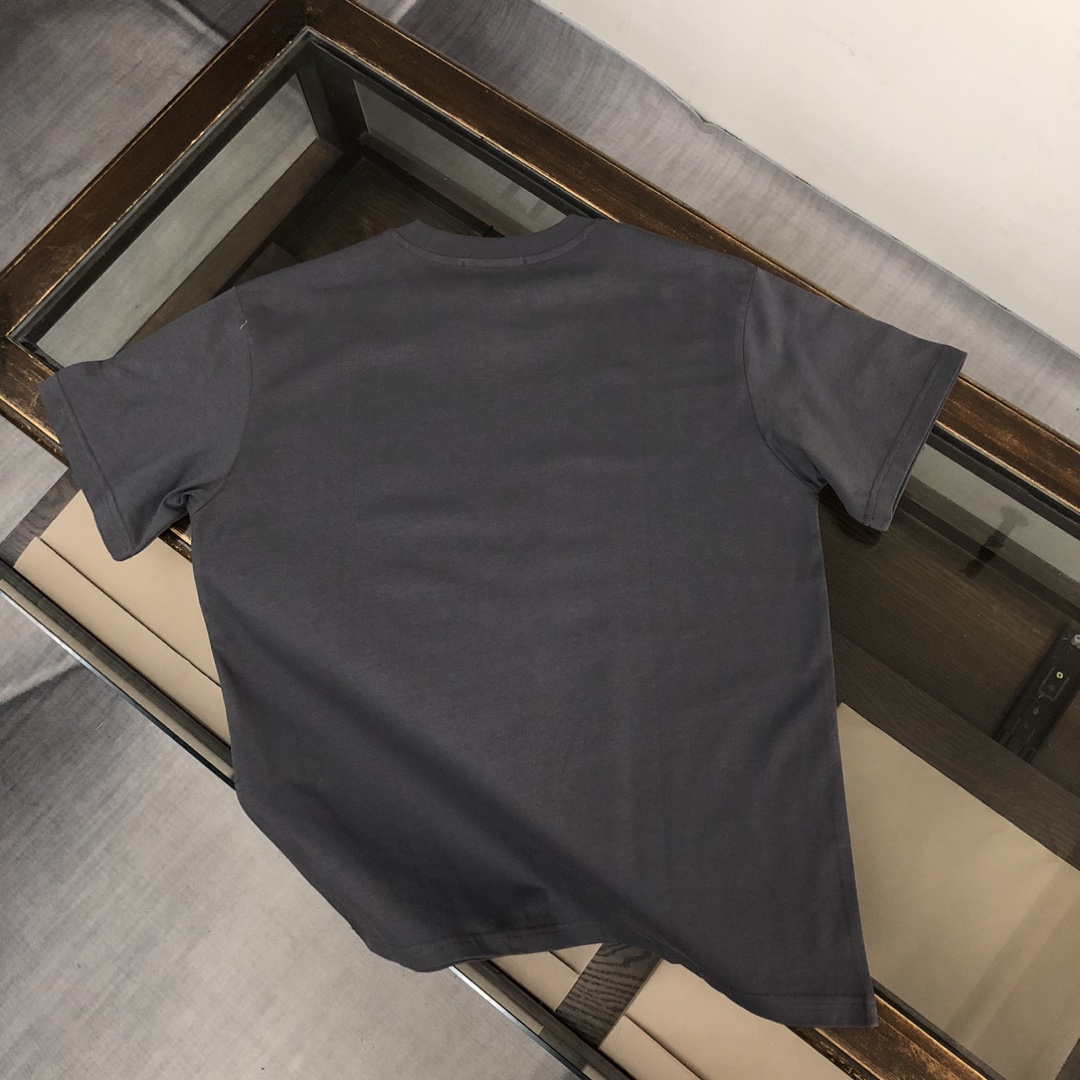 触り心地のいいストーン アイランド t シャツ偽物 日常トップス 純綿Tシャツ柔らかい 人気品 4色可選 グレイ_9