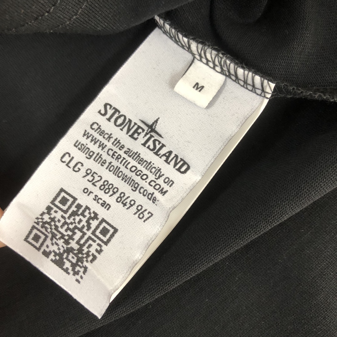 触り心地のいいストーン アイランド ポロ シャツｎ級品 日常トップス 純綿Tシャツ柔らかい 人気品 4色可選 ブラック_8